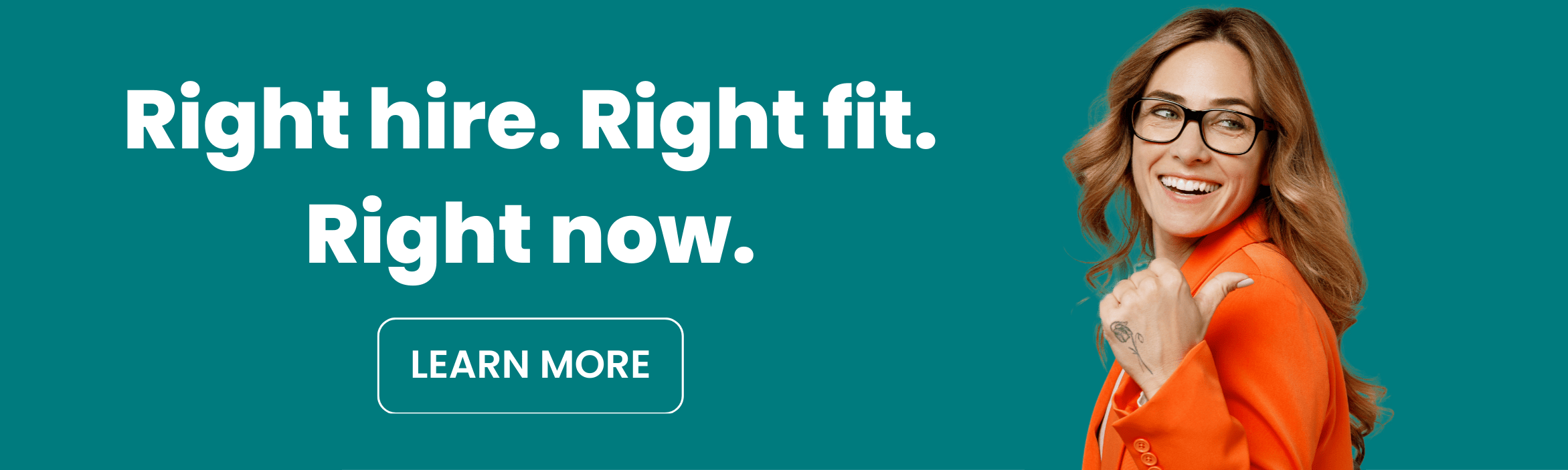 Recruitment services banner for Howardco helping Australian SMEs hire the right people and improve role fit, linking to contact page.