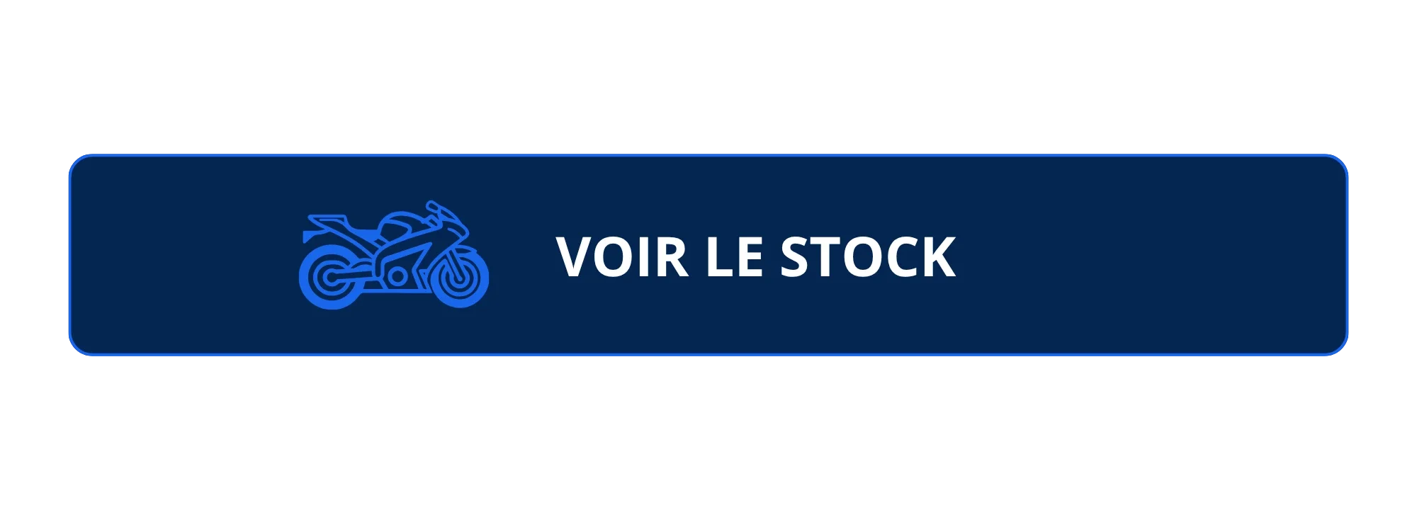 Bouton bleu avec une moto et le texte voir le stock