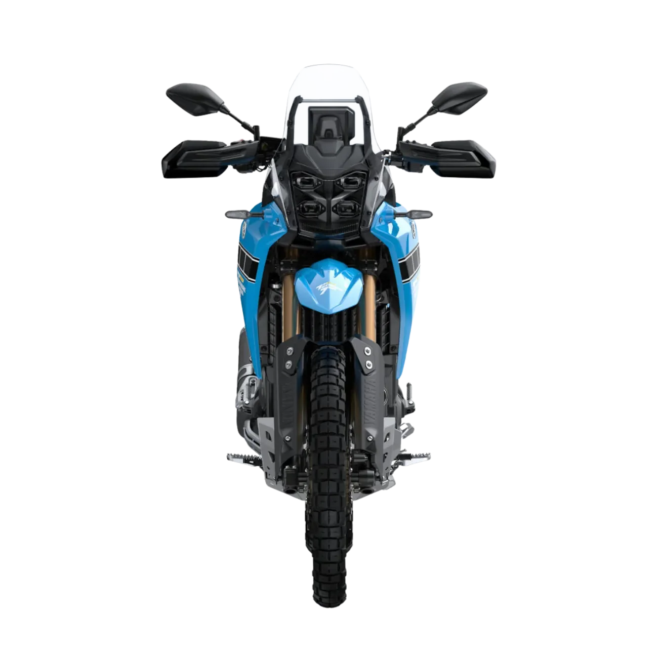 Moto Yamaha Ténéré 700 Rally modèle 2026 vue de face