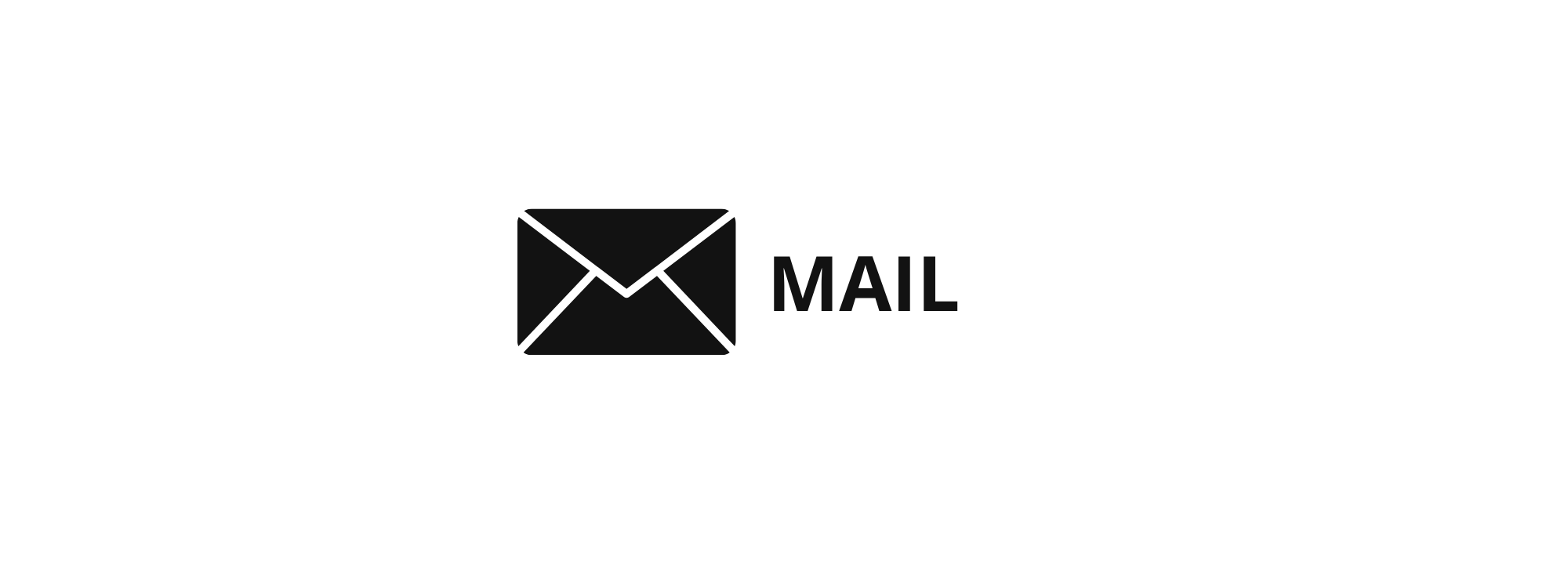 Bouton représentant un symbole de courrier électronique avec la mention 'MAIL' à côté.