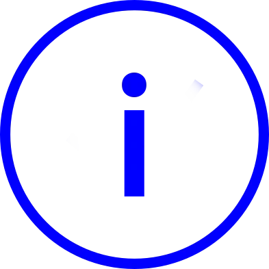Pictogramme bleu information produit