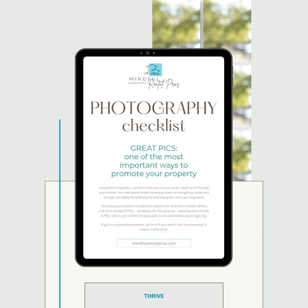 MRP Photography Checklist