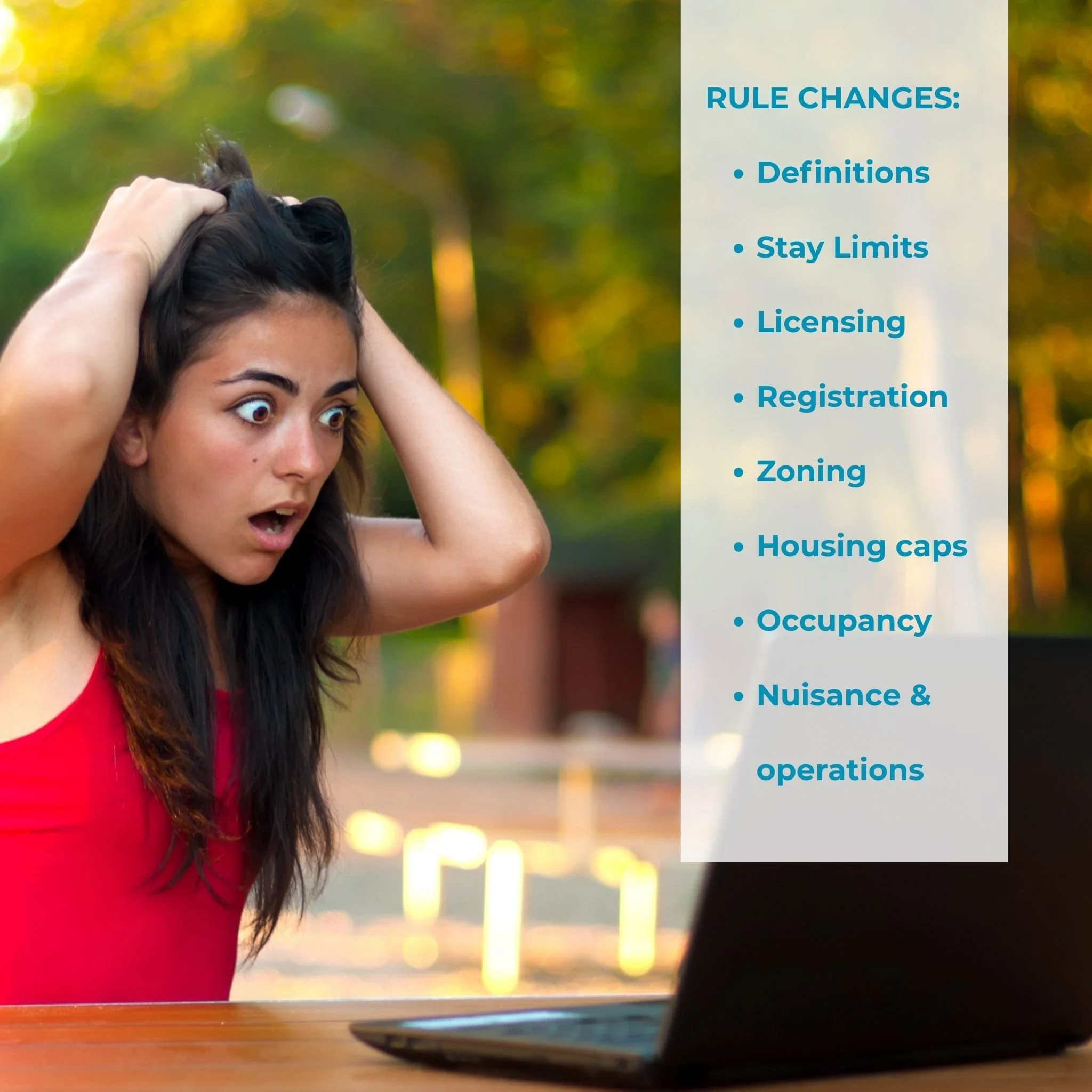 Woman shocked at STR rule changes.jpg