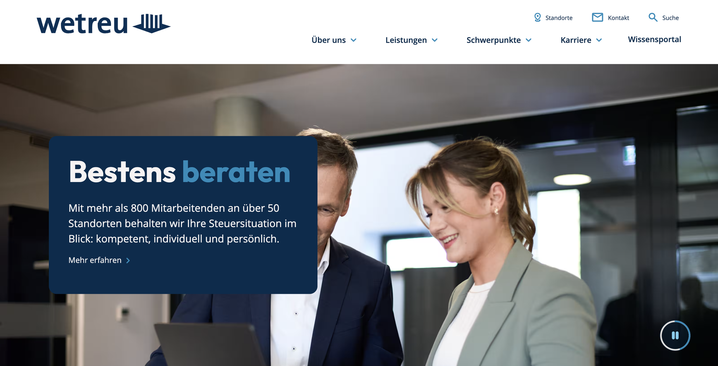 wetreu | Website-Relaunch | Text, SEO, Projektmanagement 
