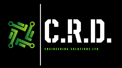 Logo for C.R.D. Engineering Solutions Ltd with a circuit board design on the left and company name on the right.