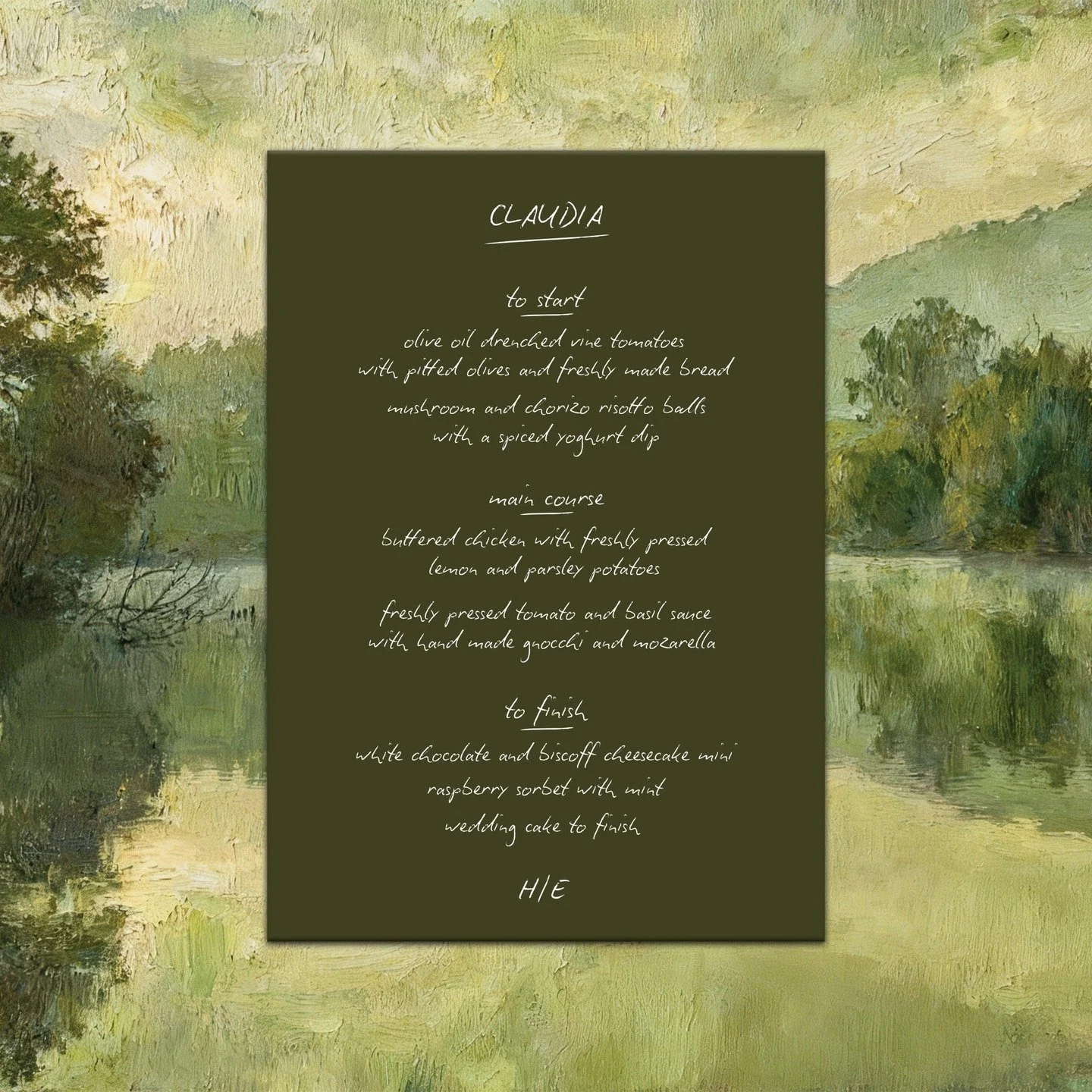 hand-written, trendy menu cards 🎲

we're obsessed with these versatile hand-written menus, suitable for all types of weddings. just imagine these bespoke menus on your table settings with a variety of colours that are available to suit your overall 