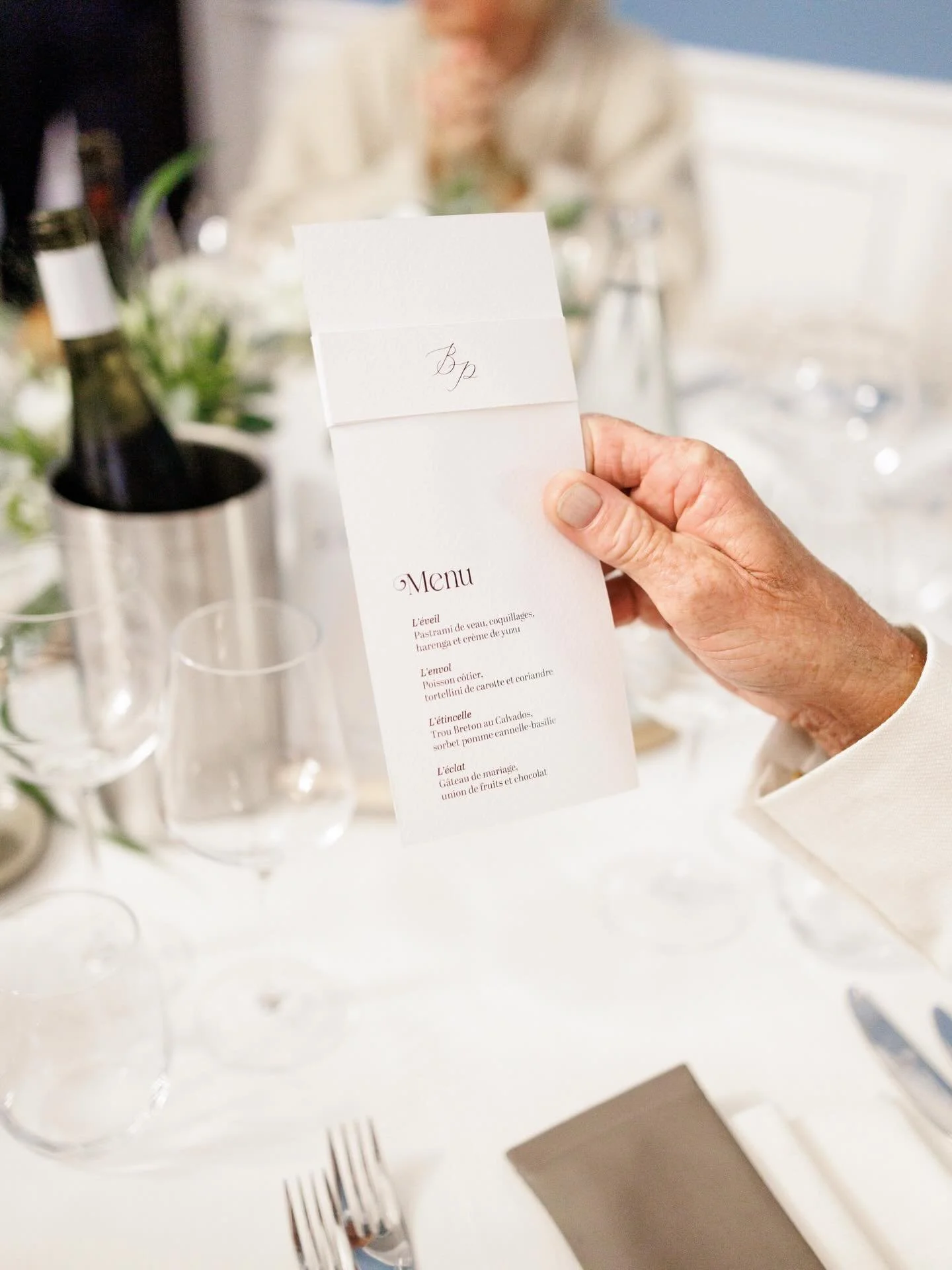 Designed with amour ❤️ a French magical wedding in Brittany for Paul &amp; Bea 💌 from first impressions to forever ~ custom invitations created for a dreamy wedding.

#frenchwedding #weddingmenu #bridetobe #typography #weddingstationery
