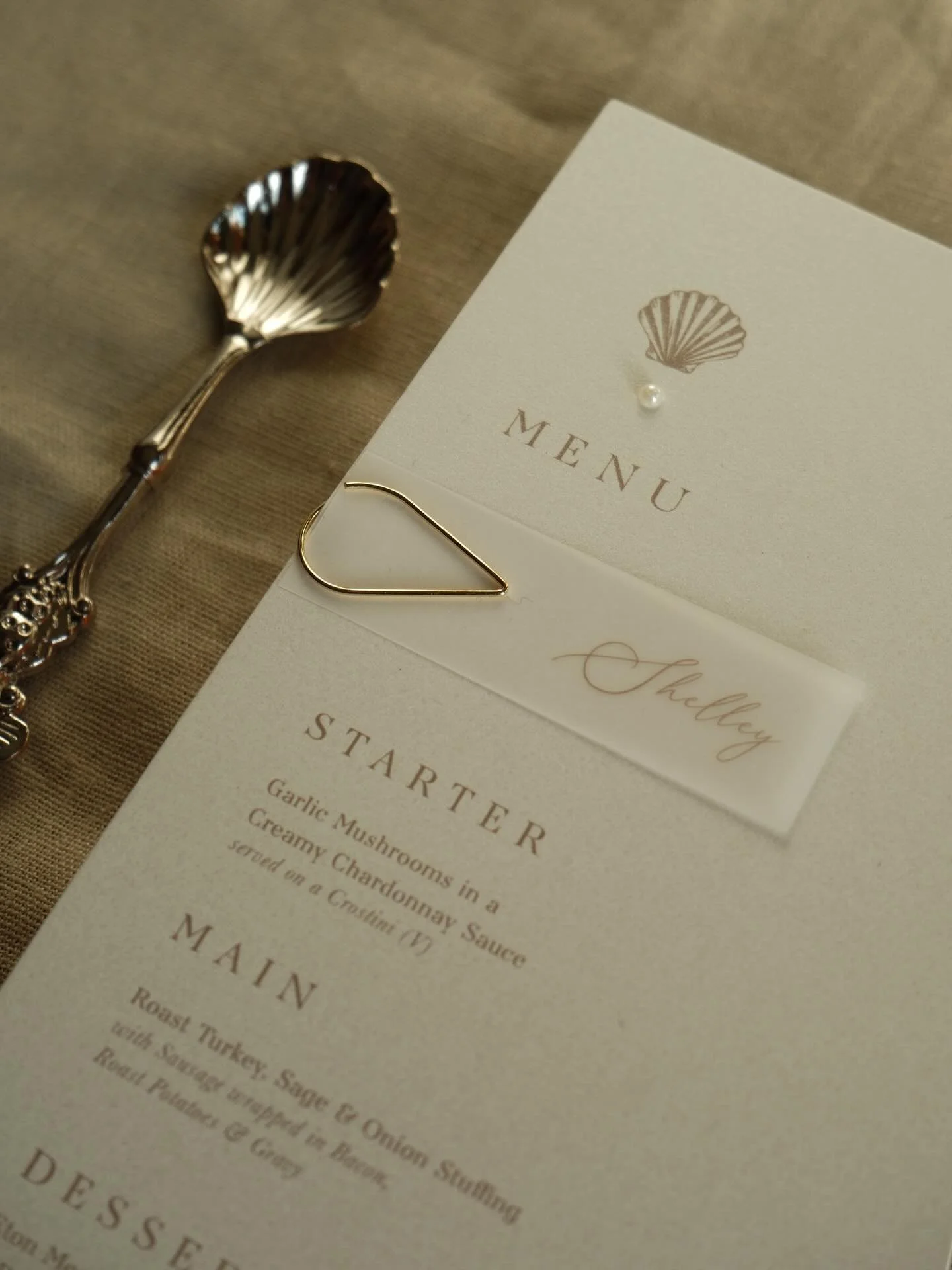 All the pearls, shimmer + shells for Charlottes wedding 🌙 the most gorgeous seaside wedding with hints of shells, pearl embellishments and a lot of elegance.

Excited to see these come to life on their special day ✨

#weddingmenus #weddinginspiratio