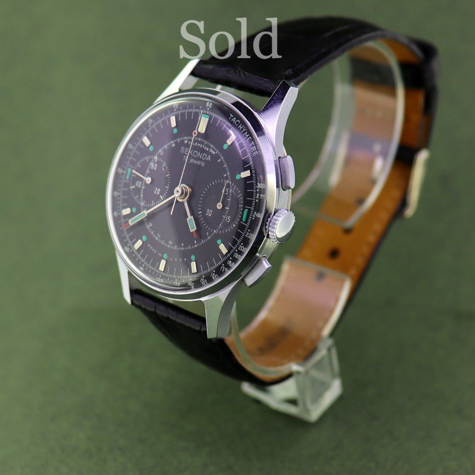 1960s Sekonda (Poljot) Strela 3017 Chronograph.