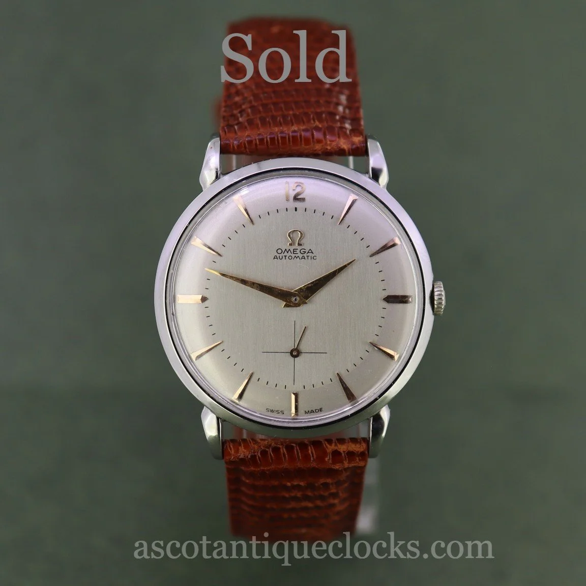 1950s steel bumper automatic vintage Omega watch