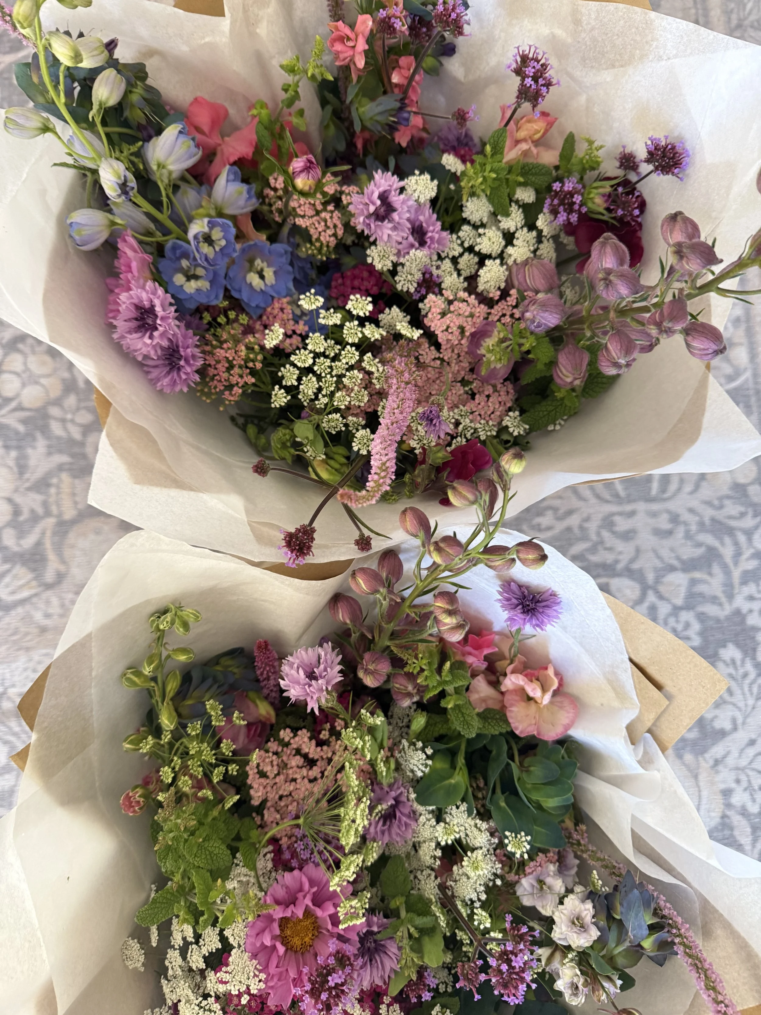 Organically grown, seasonal gift bouquet with a mmix of the best of the seasons flowers.