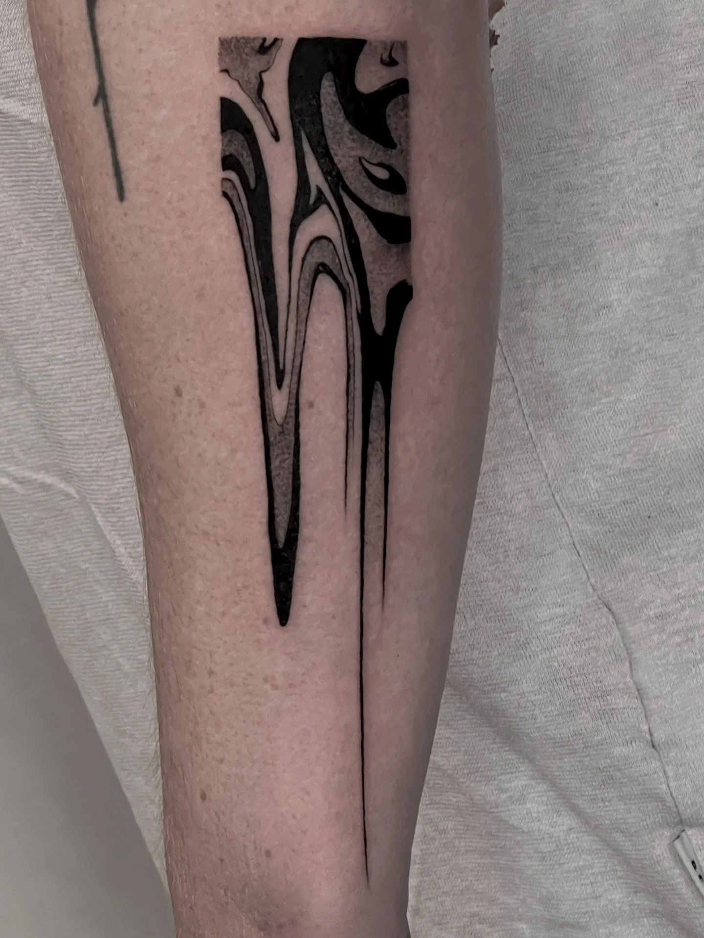 Abstract panel for Daniel. Thanks for coming in! 

Made at @sevensaintstattoo