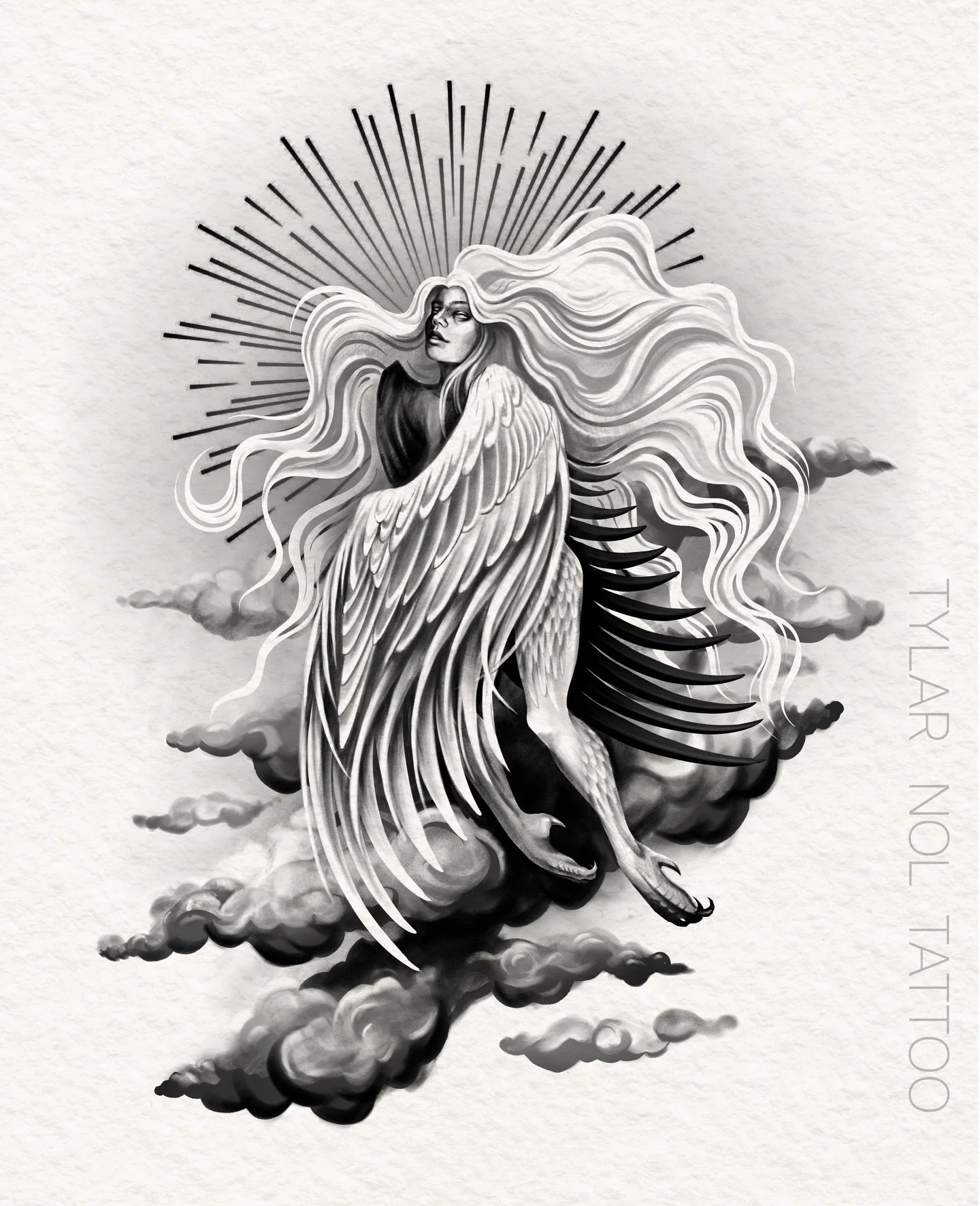 Design available to be tattooed! 
I&rsquo;d love to do this nice and big on a thigh or upper arm, can be customised to suit different placements. 
Get in touch via email or my website if you&rsquo;d like to discuss :)