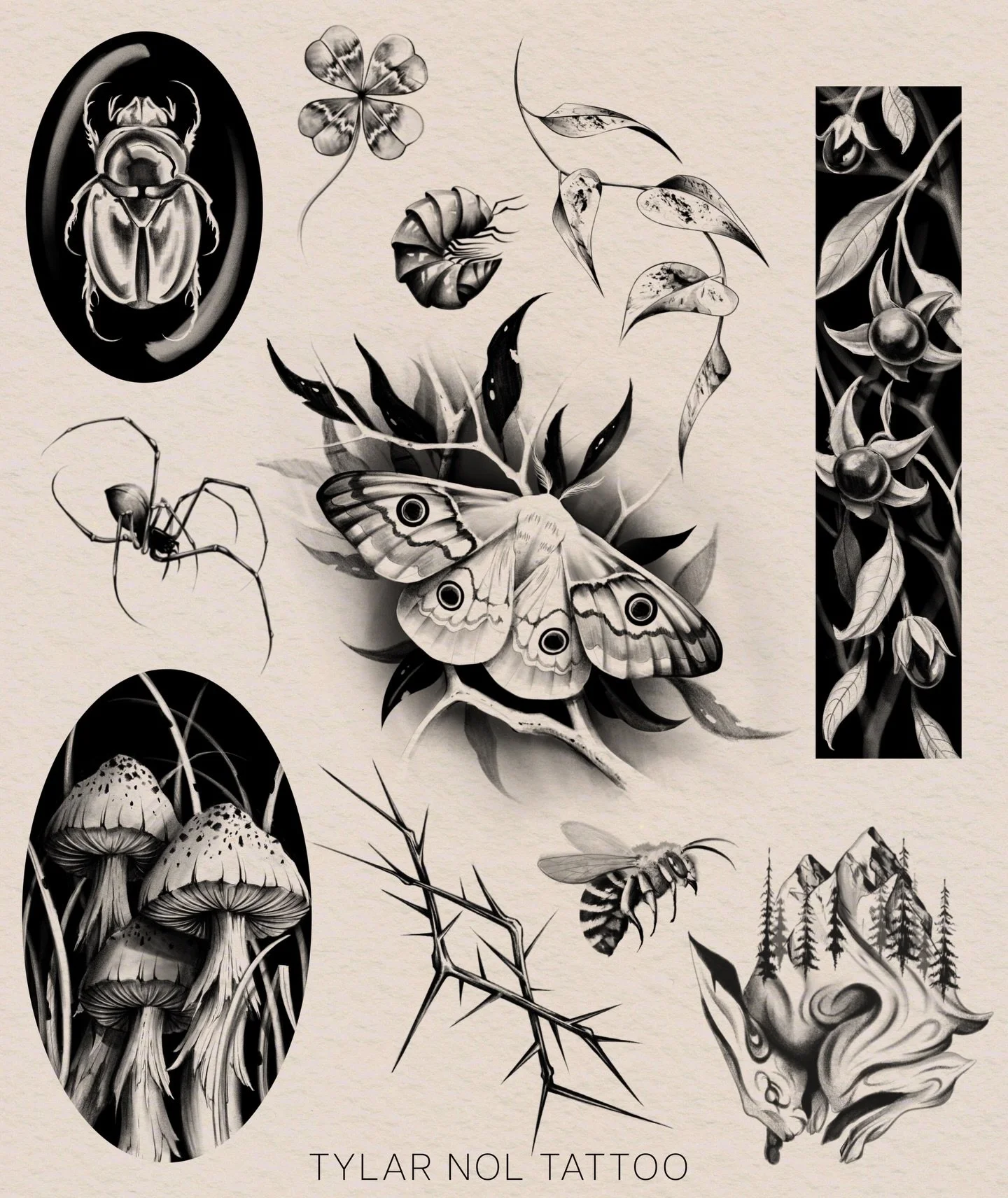 My complete flash offerings for @inkedexpo this weekend. I&rsquo;ll be taking walk ups for flash and freehand tattoos over the next 3 days at the Melbourne Convention Centre. Hope to see you there!