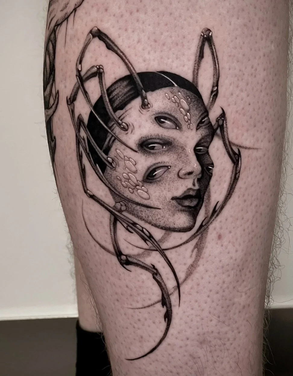 A couple of tattoos from my flash for Luke at @inkedexpo last weekend. Thank you for choosing these ones!