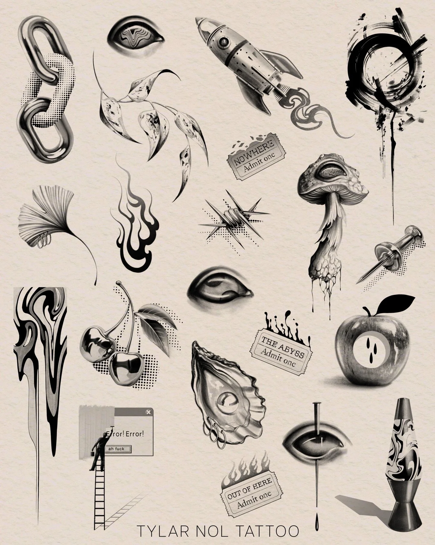 My flash offering for the @hamsatattoomelbourne flash day this Sunday the 19th 
$200 - $400 price range 
Set sizes, all repeatable 
Hope to see you there!