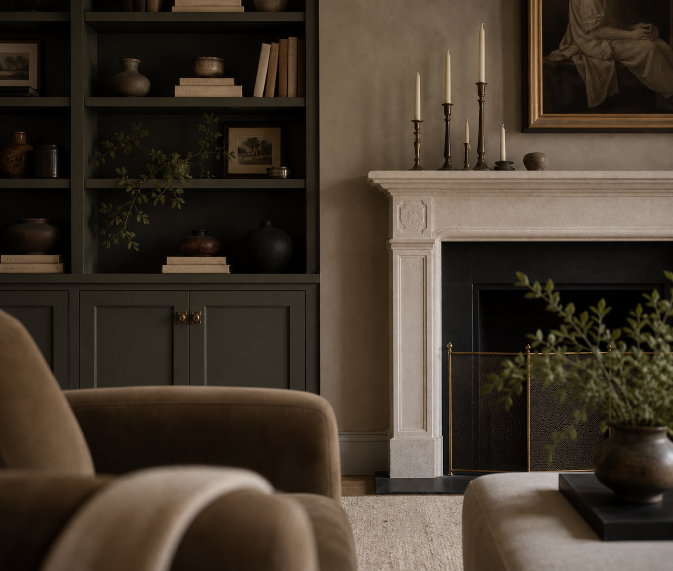 Firplace and cabinetry design