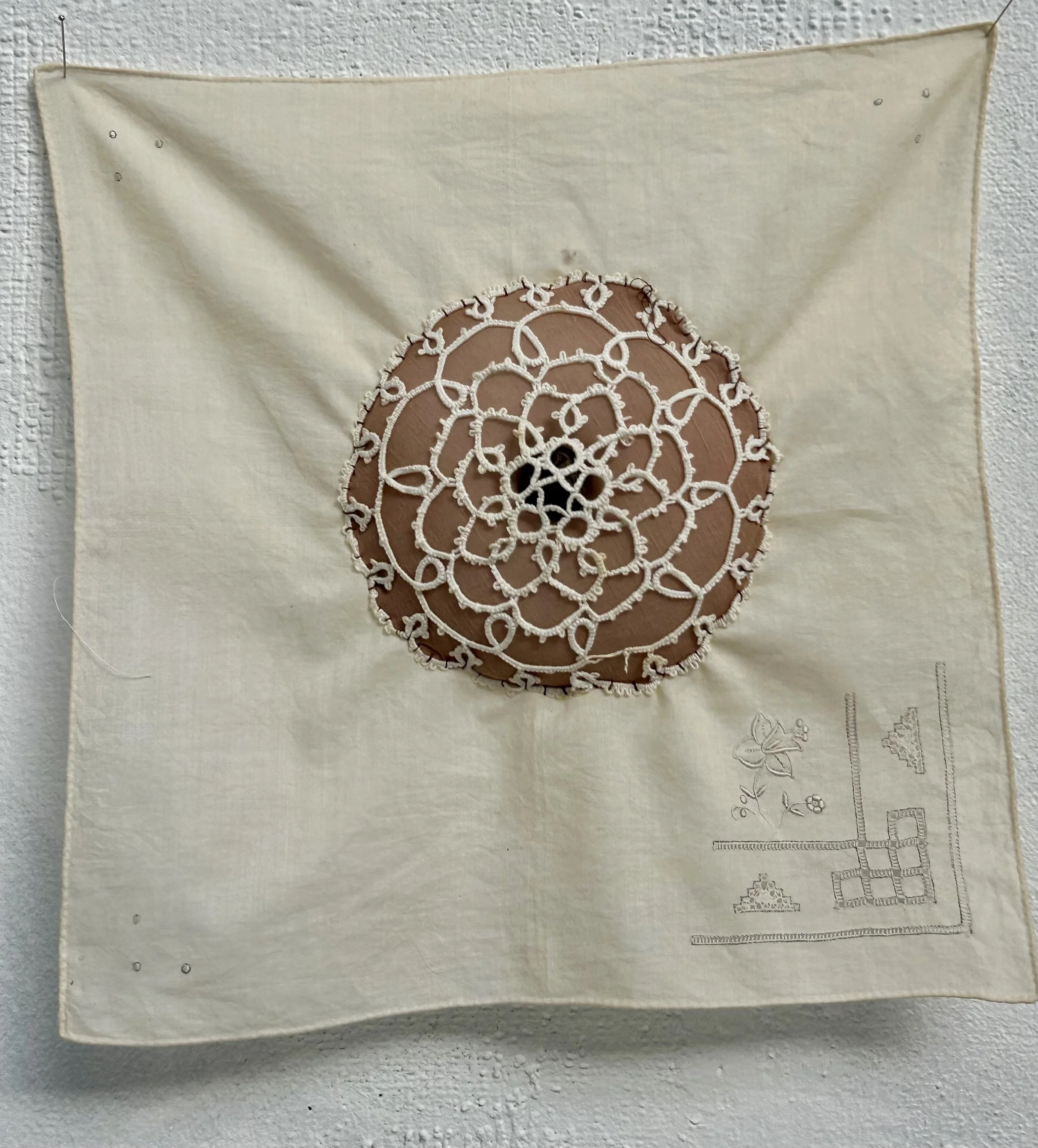 Corps fragmentés, coton, ouate, polyamide, 2026