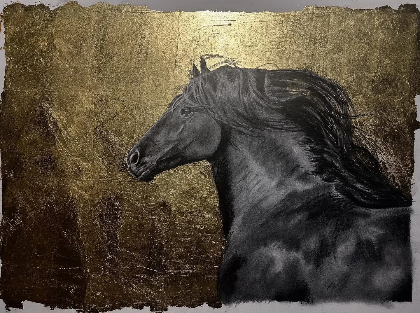 This artwork was created as a gift for a friend of mine who had bravely gone to rehab for a drug addiction that had nearly killed them. Having finally gotten free of the grasp of that vice they were starting to live again! I saw a picture of them bei