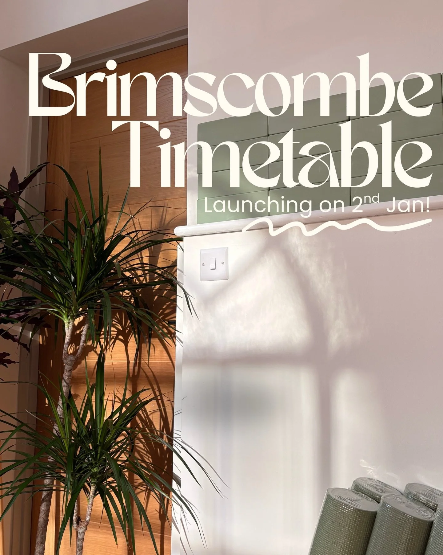 I am THRILLED to announce our new Brimscombe timetable - CLASSES STARTING ON 2nd Jan. Booking now OPEN! ✨

Monday
6pm : Ashtanga with @emilyhelsby.yoga.textiles 
7:15pm : Yoga for Flexibility with @emilyhelsby.yoga.textiles 

Tuesday
7am - 7:45 : Pil