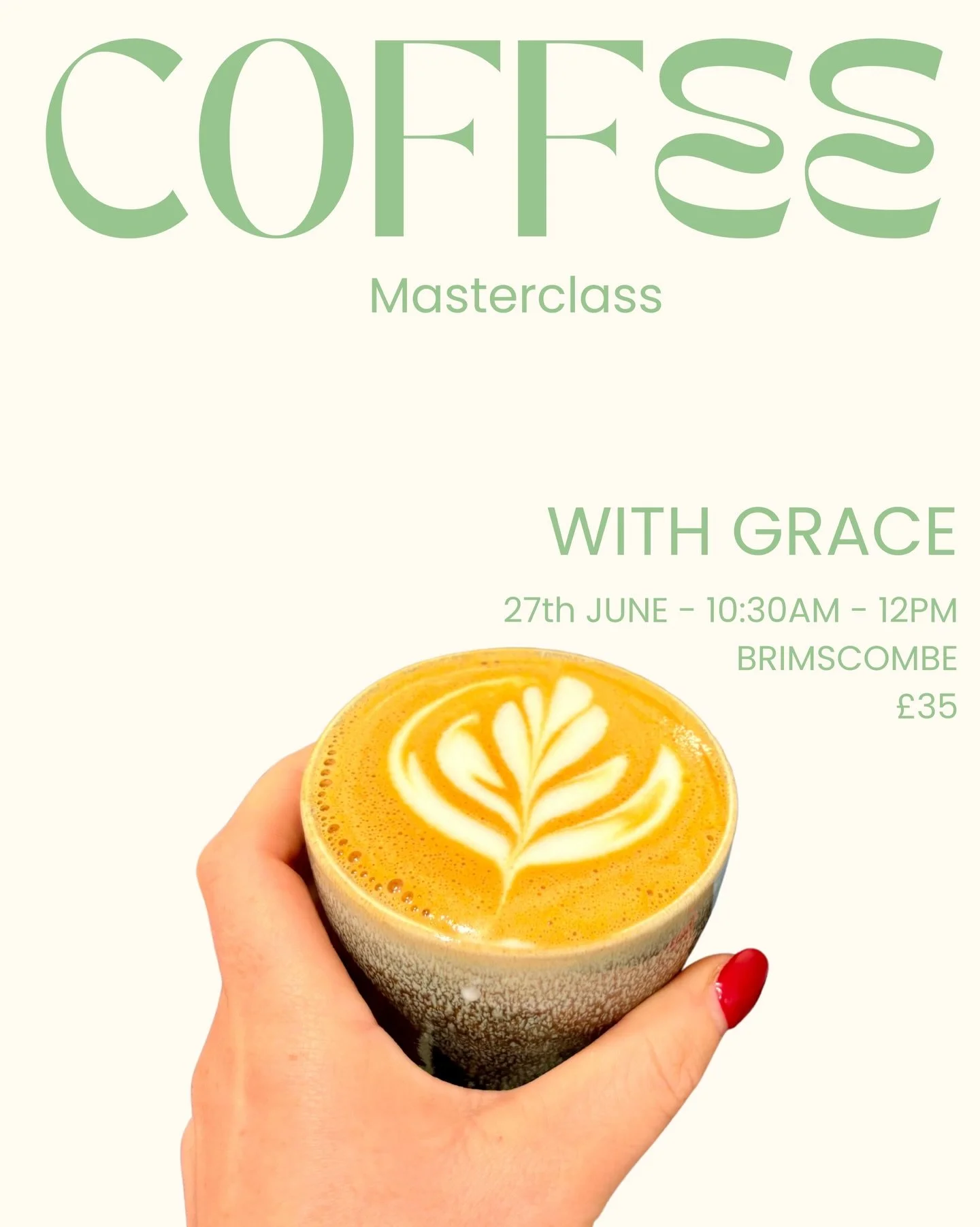 Want to learn how to make the perfect espresso and have a play around with some latte art? Join me for a fun hands on coffee workshop in Brimscombe! Sat 27th June 10:30am - 12pm. &pound;35 per person, tickets are super limited. 

I love making coffee