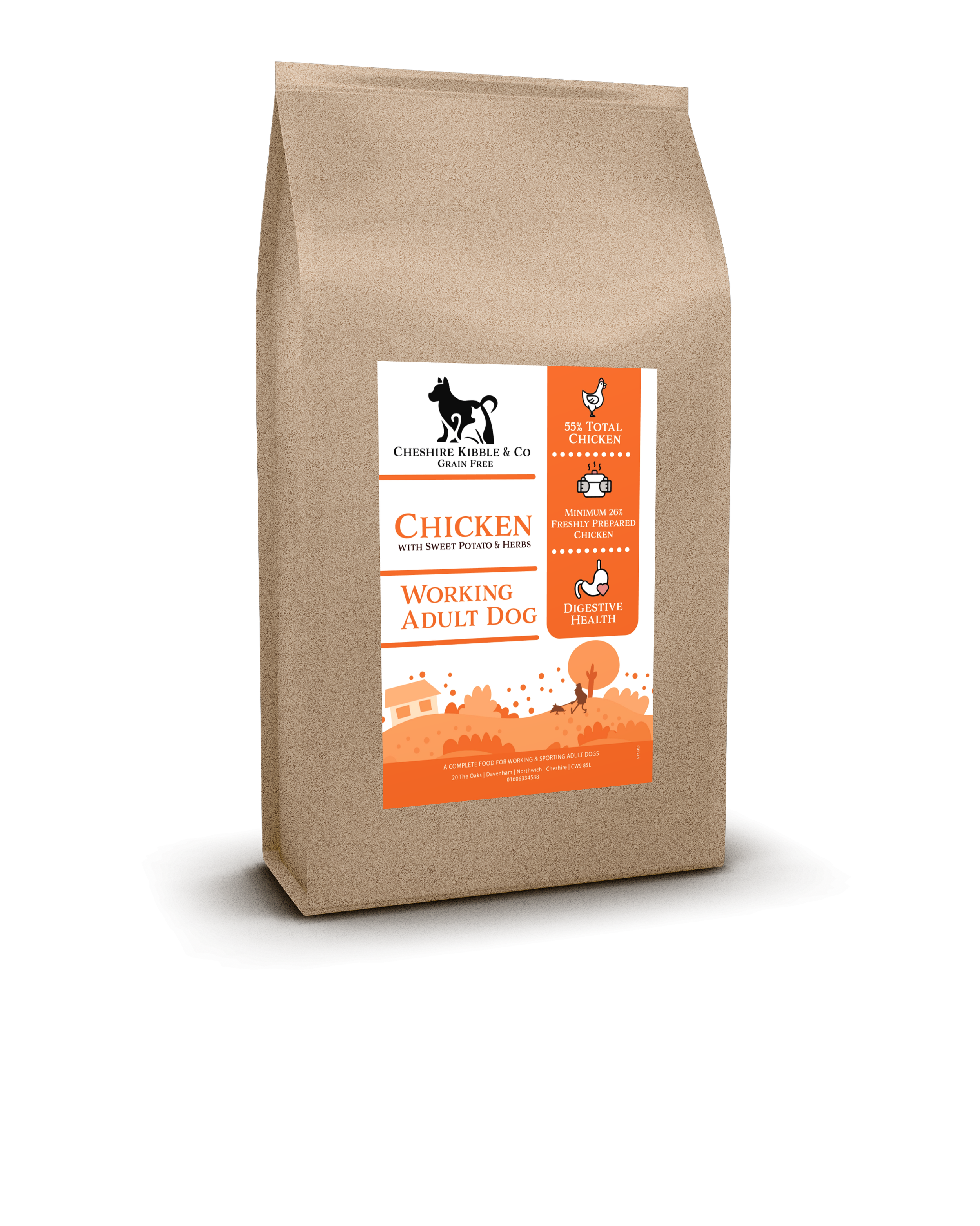 Chicken with Sweet Potato & Herbs - Adult Dog Food (6kg & 15kg)