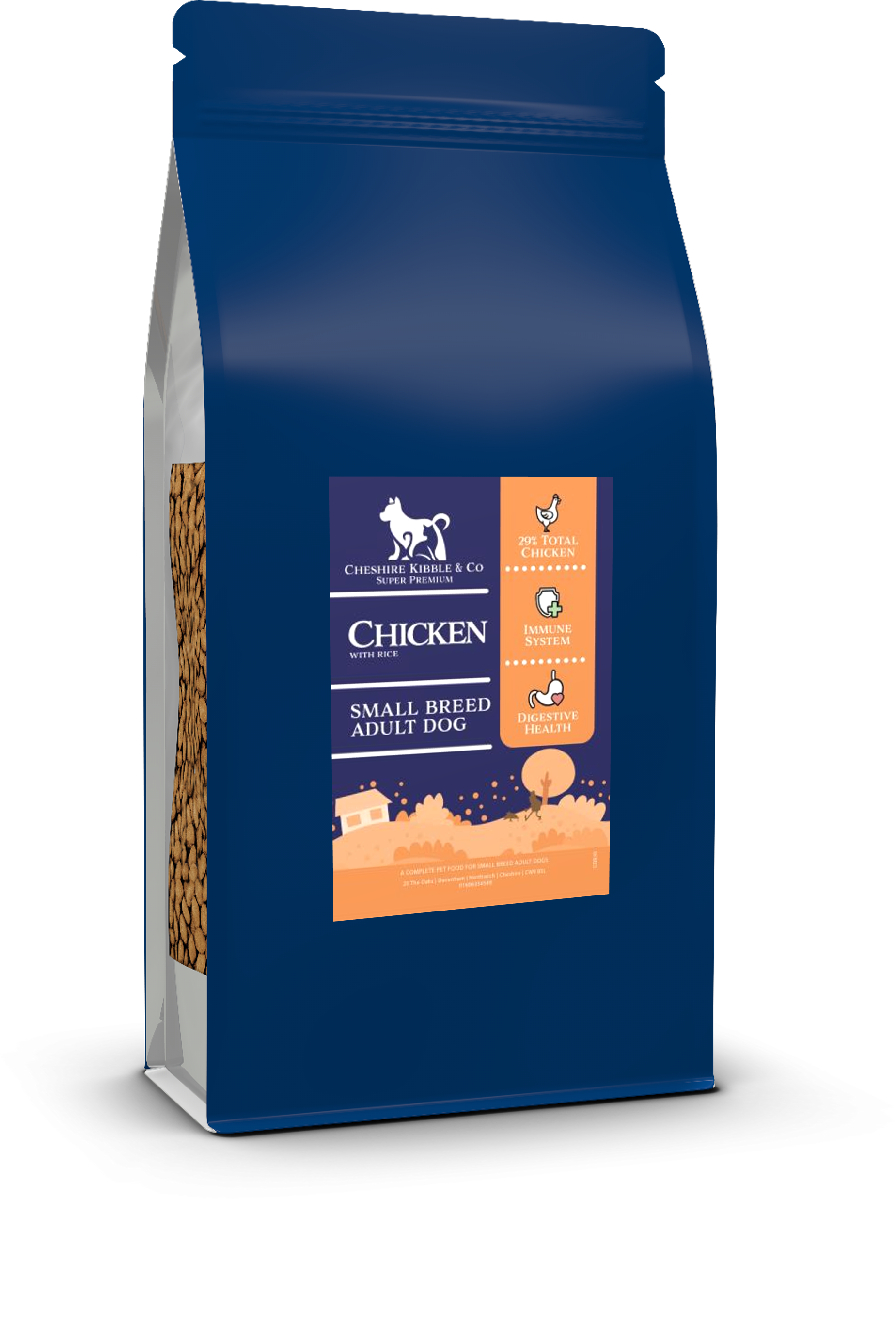 Chicken with Rice - Small Breed Adult Dog Food (1.5kg)
