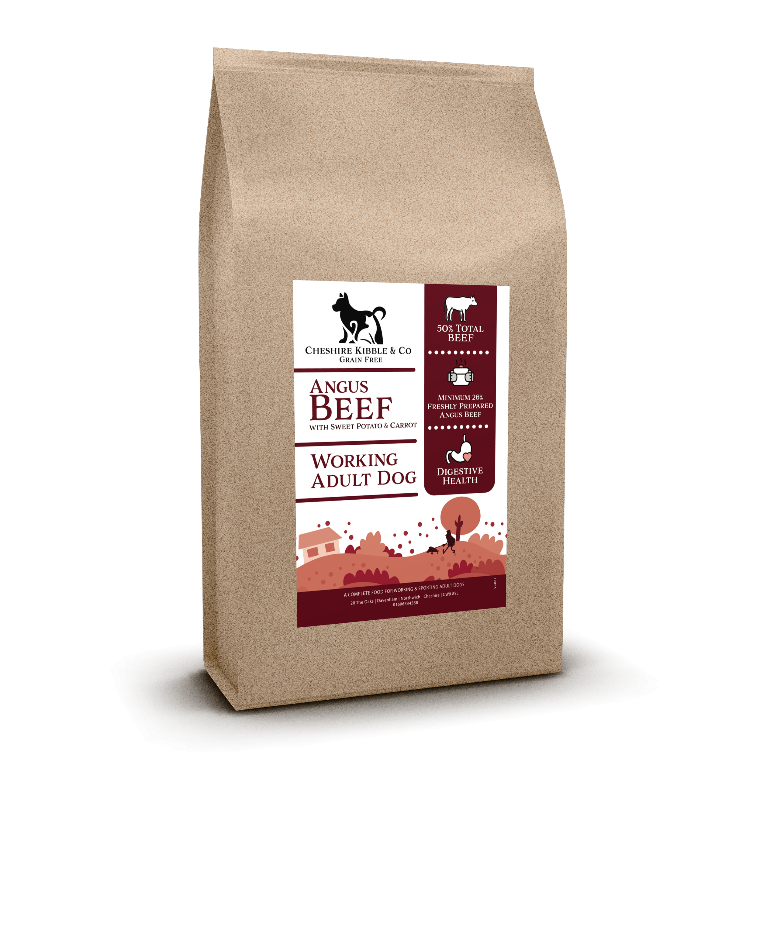 Angus Beef with Sweet Potato & Carrot - Adult Dog Food (2kg)