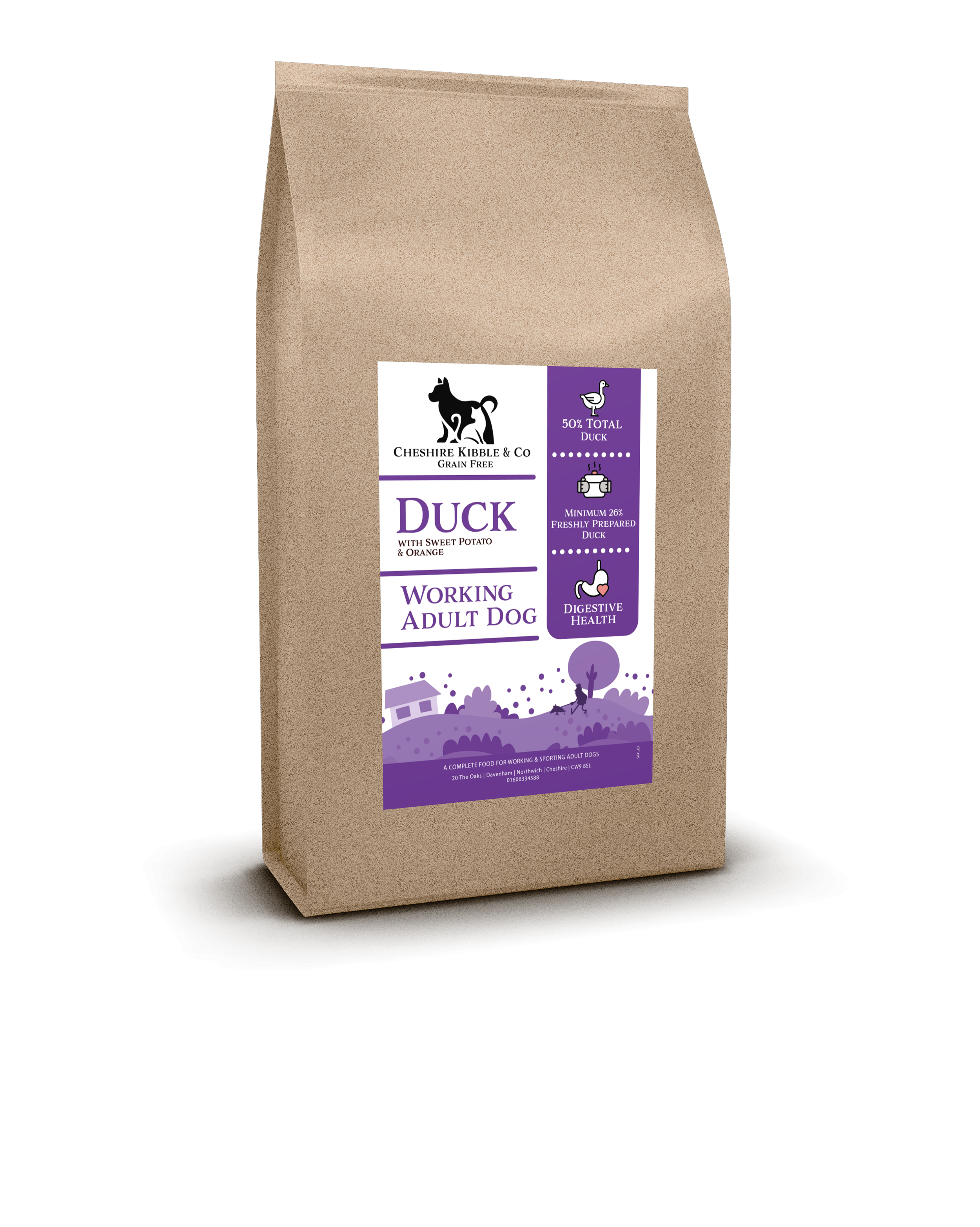 Duck with Sweet Potato & Orange - Adult Dog Food (6kg & 15kg)