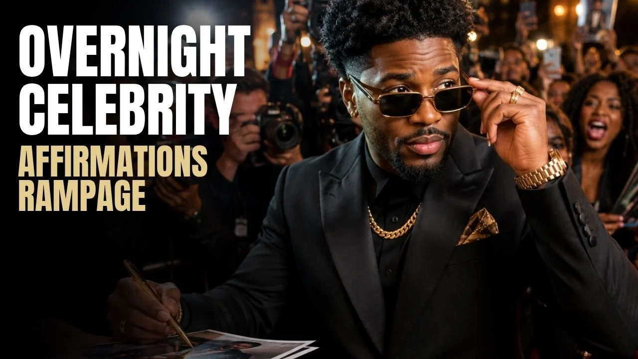 Overnight Celebrity Affirmations Rampage for Iconic Success and Global Recognition