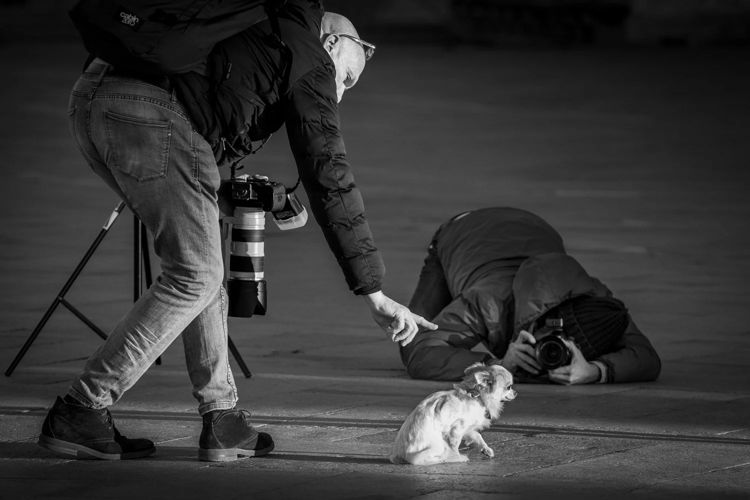 Photographer at work in Venice