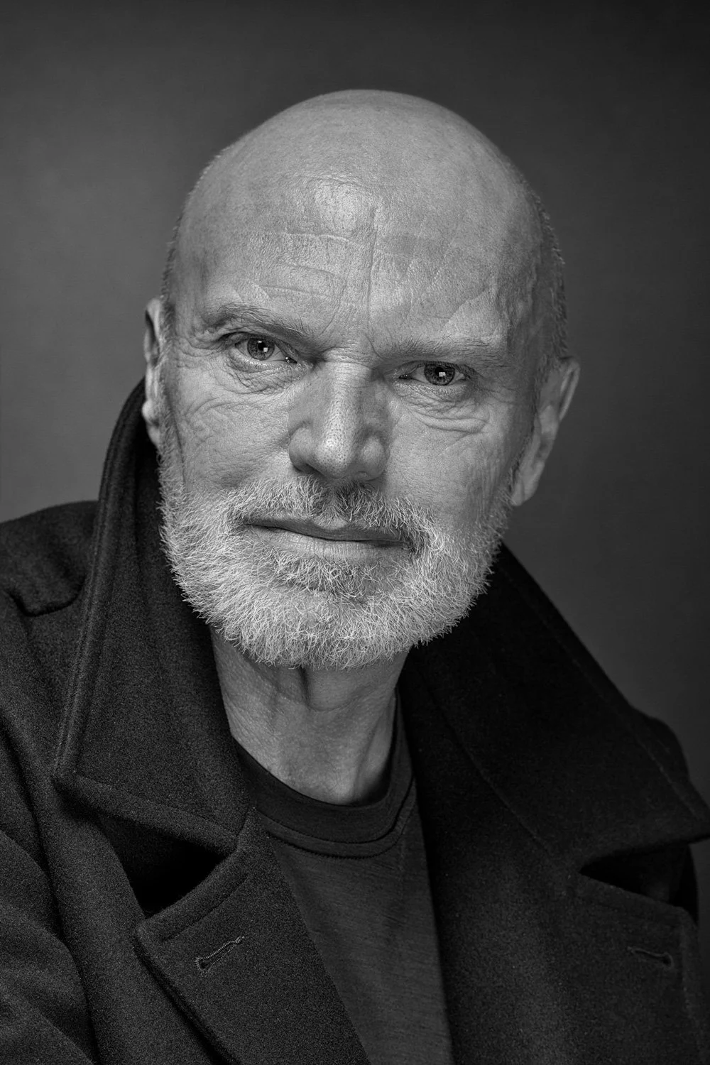 Black and white portrait of Jon Wrigley