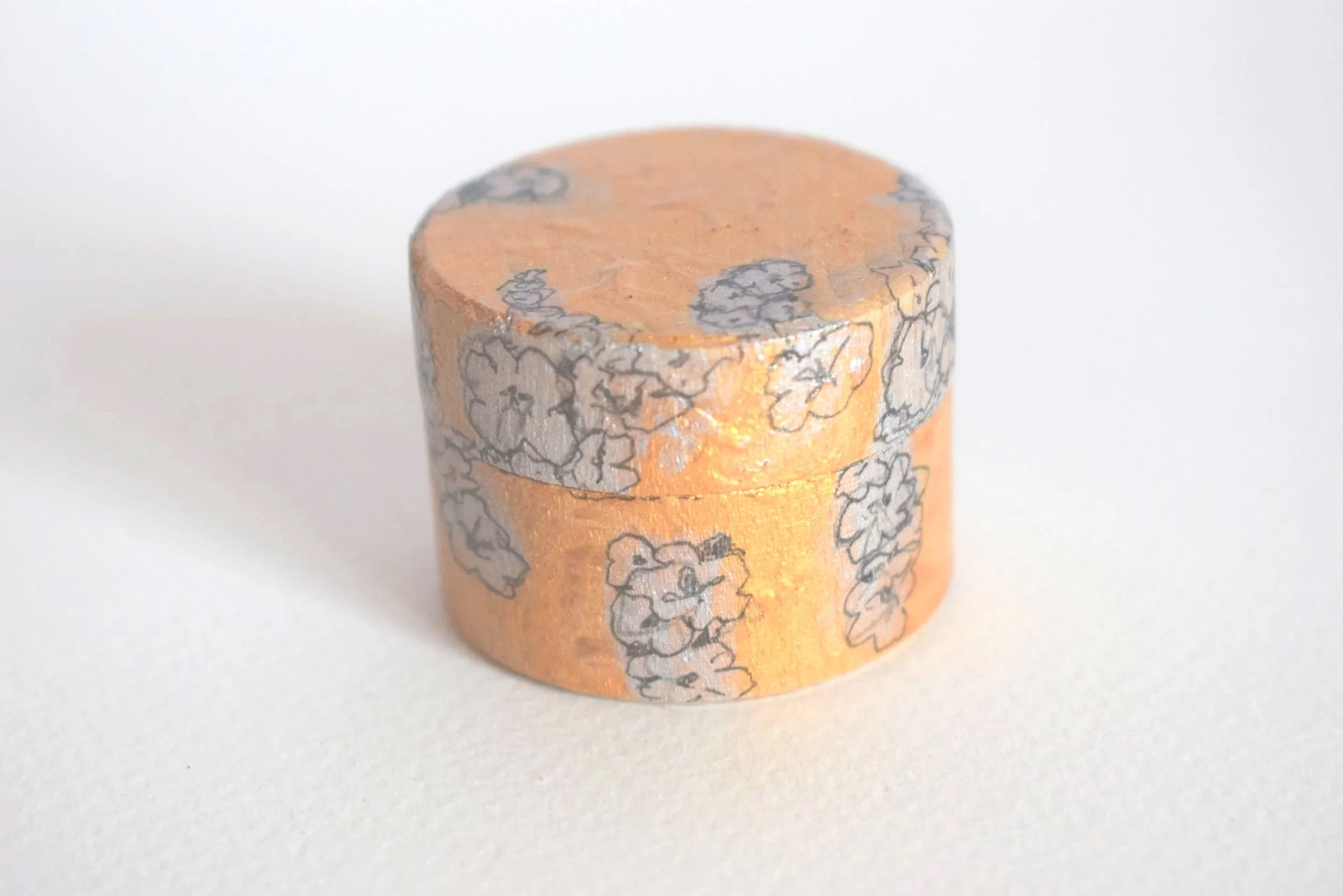 Small wooden trinket box