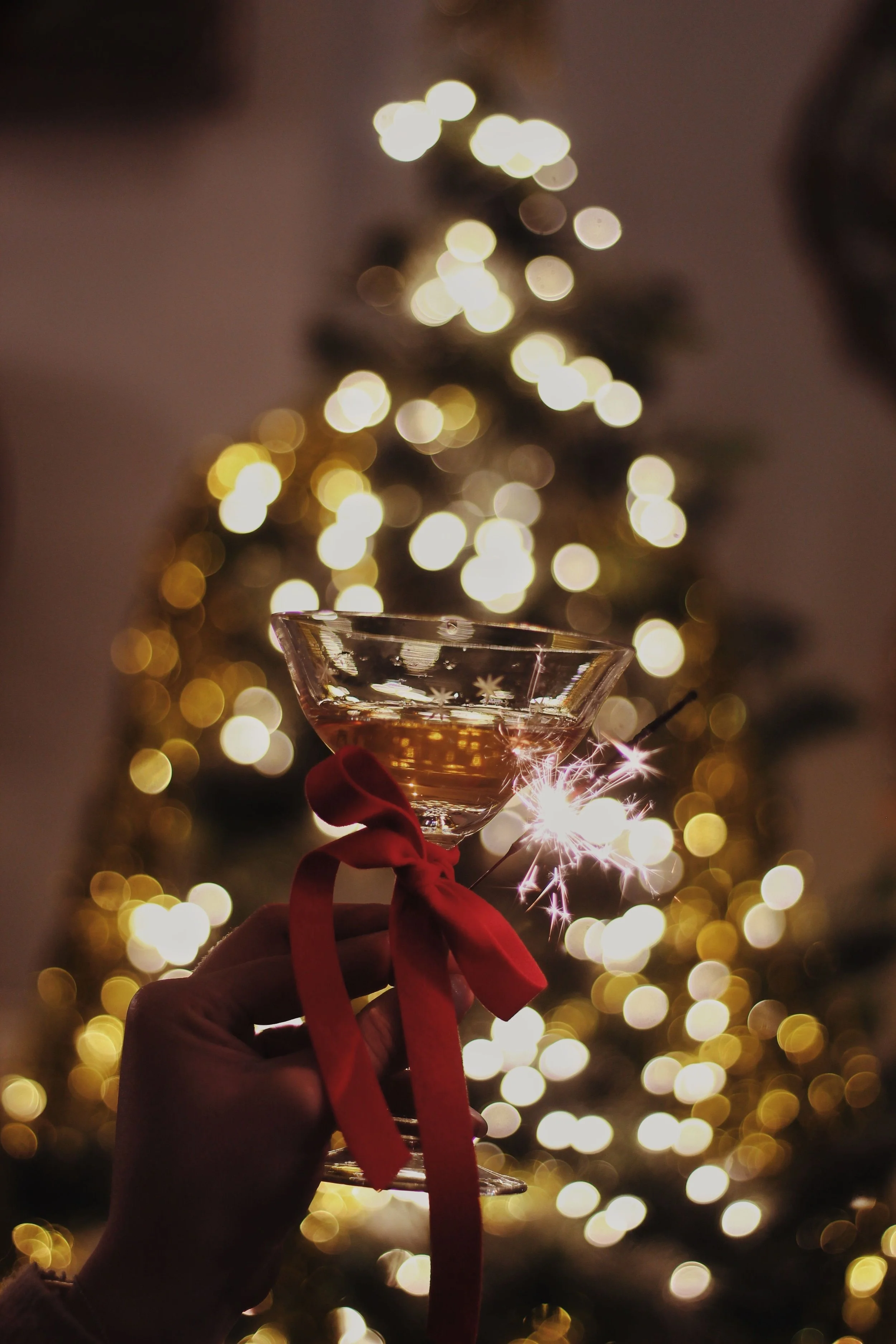 Christian singles celebrating together at Christmas cocktail party