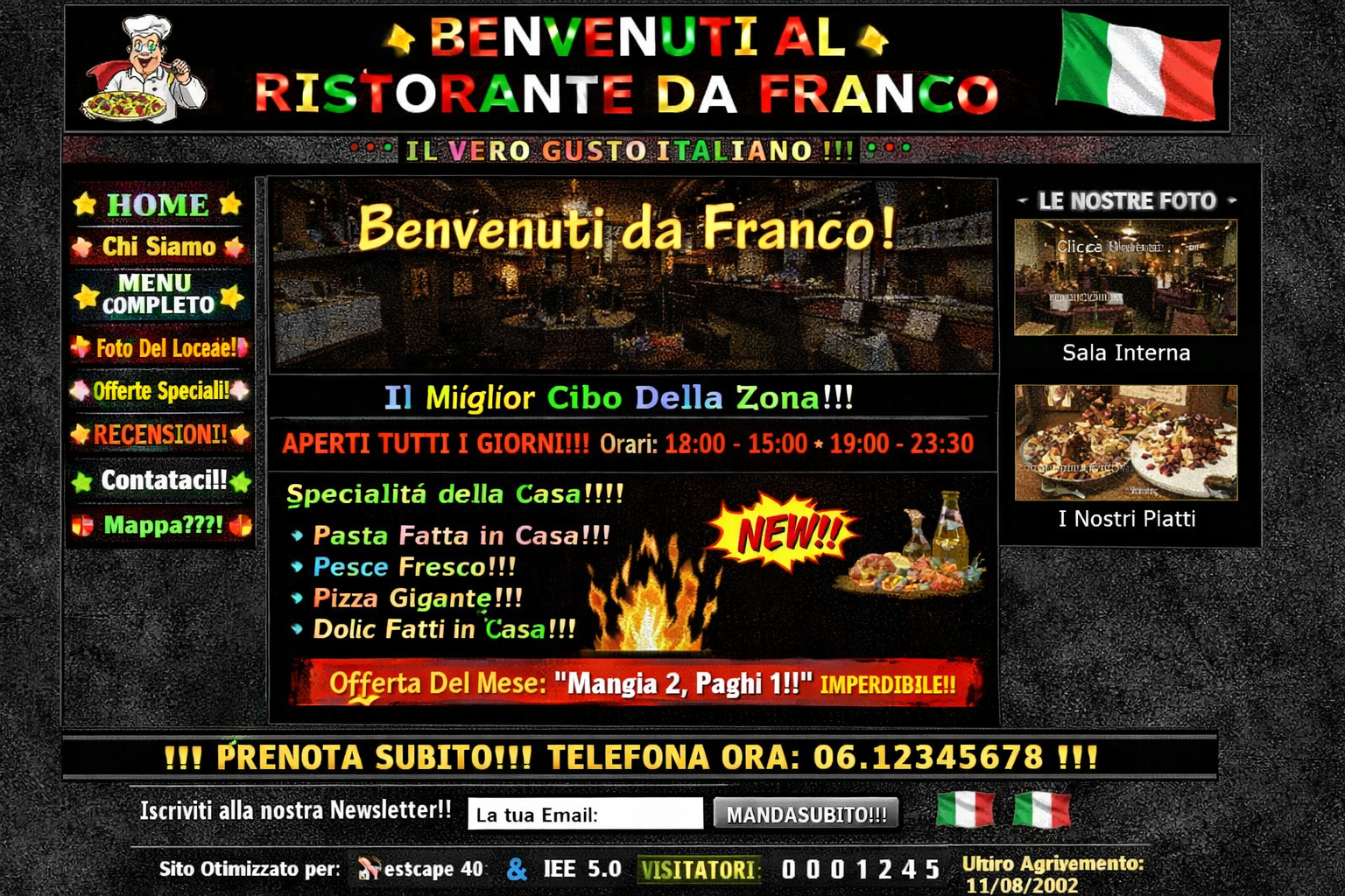 Il Tuo Sito Web È Fermato nel Tempo? Ecco Cosa Dice di Te e del Tuo Locale