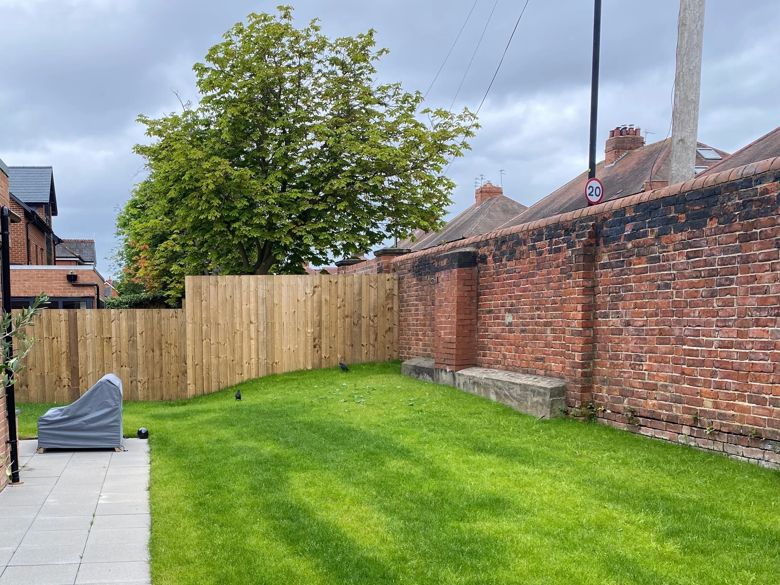 An image of the existing garden before works took place