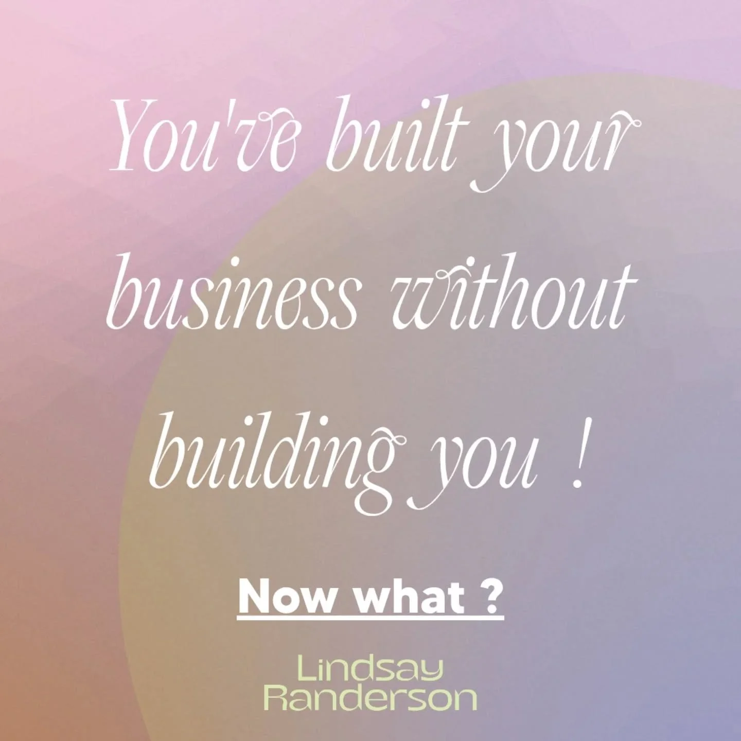 A lot of the founders that I work with are questioning this 

Not just questioning health but simplifying their business to grow, to build and that starts with them.

They know they've outgrown the old methods, the quick fixes , health hacks, their b