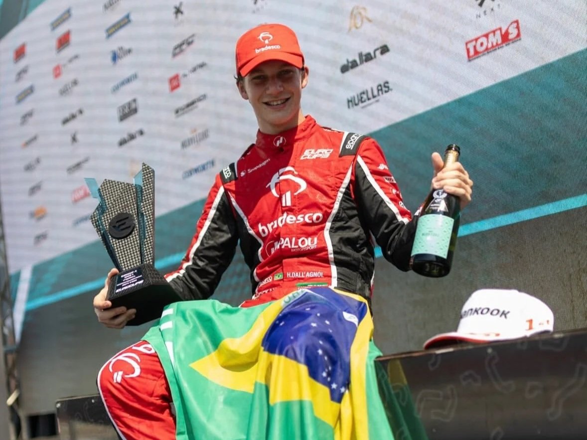 “É a realização de um sonho”, diz Heitor Dall Agnol após a primeira vitória na Eurocup-3 em Ímola