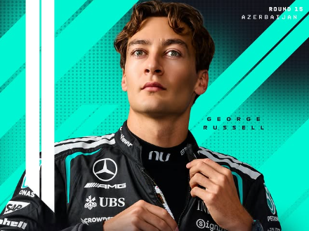 George Russell conquista pole para o GP do Azerbaijão; Bortoleto larga em 17º
