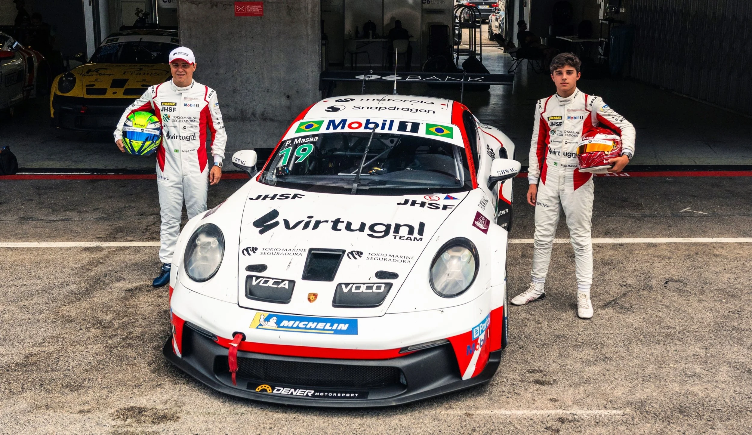 Porsche Cup: Felipe e Pipo Massa vão dividir o mesmo cockpit pela primeira vez