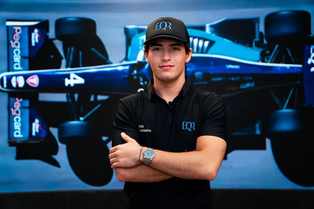 Piloto Nick Monteiro terá patrocínio oficial da EQR para a temporada 2026 da Indy NXT