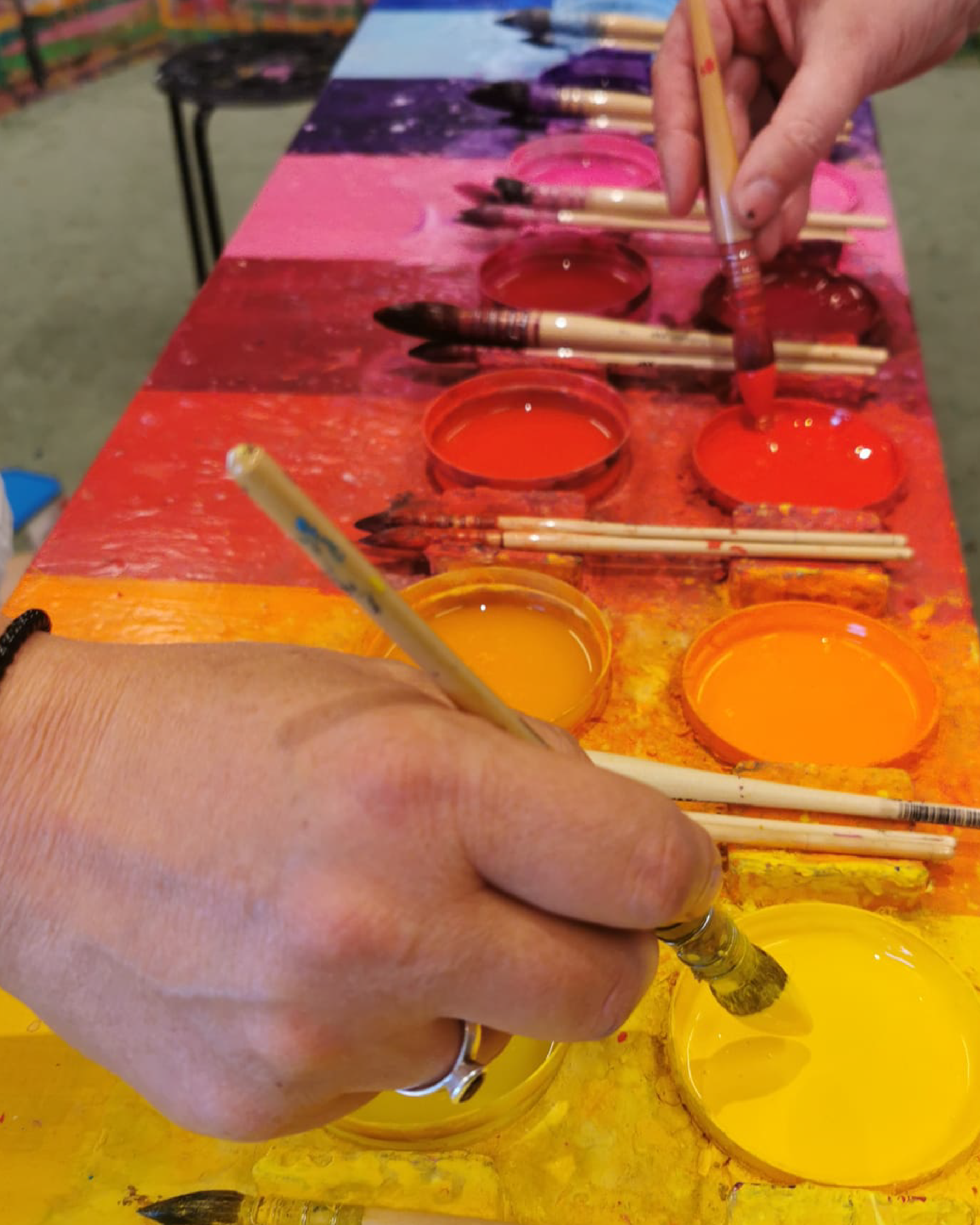 Im Malraum wird’s still und gleichzeitig ganz lebendig.