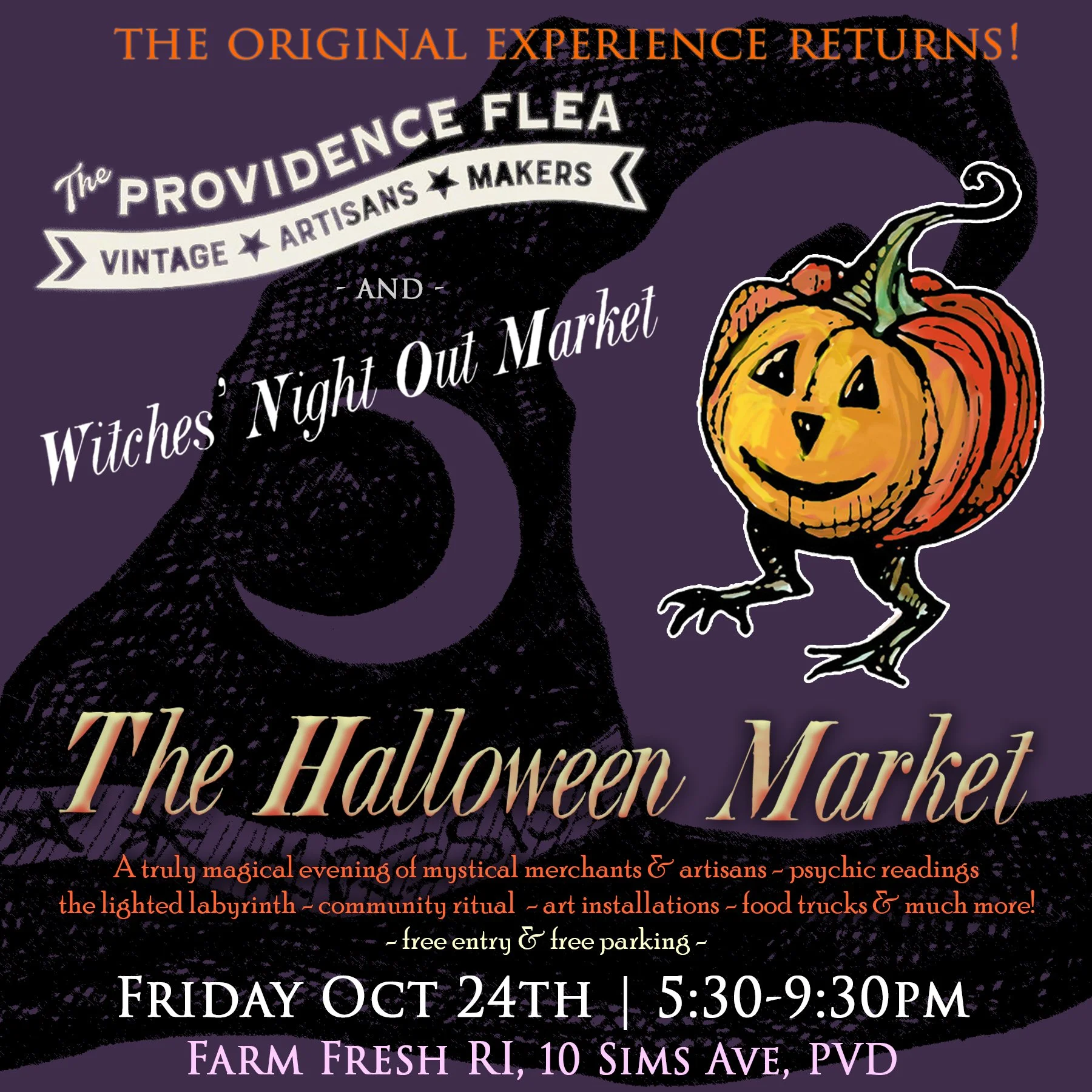 Witches’ Night Out Market and the Providence Flea Halloween Market