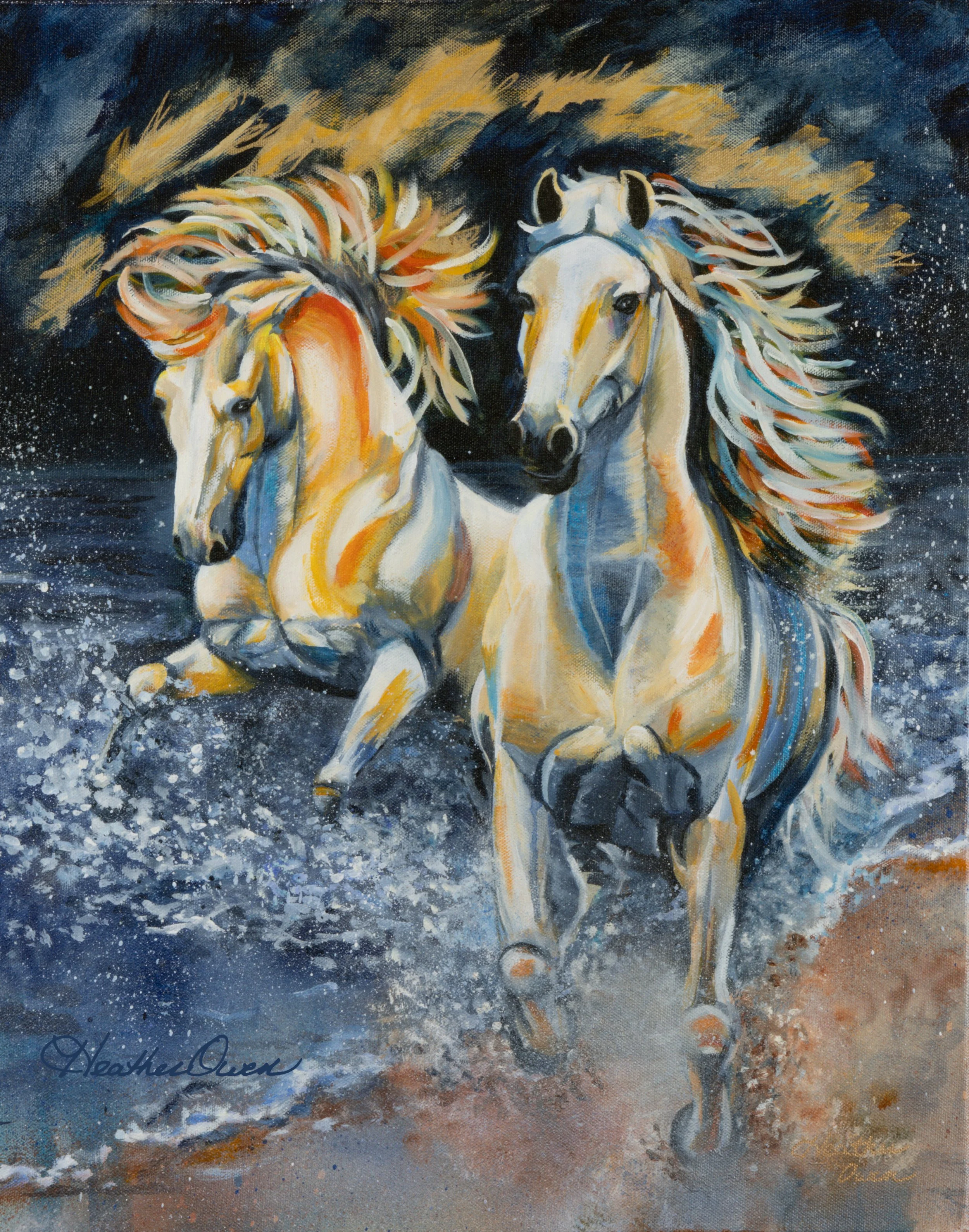 Surf's Golden Thunder | 16 x 20