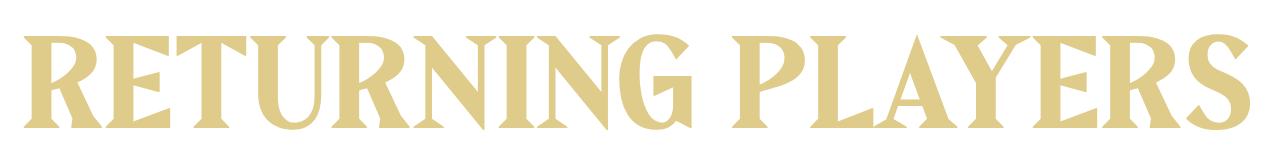 Text reads 'Returning Players'