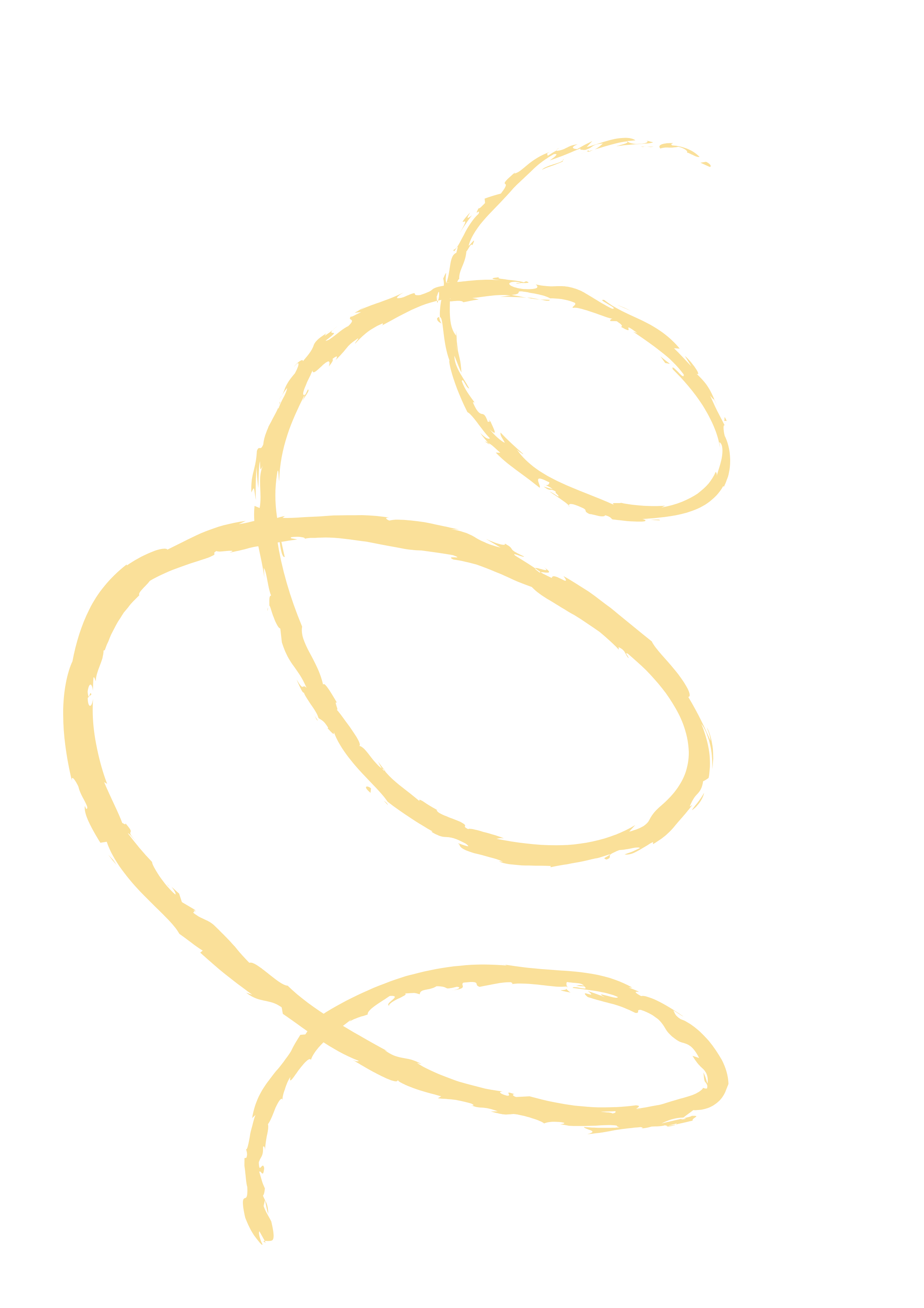 A digital drawing of a string of interconnected gold circles on a black background.