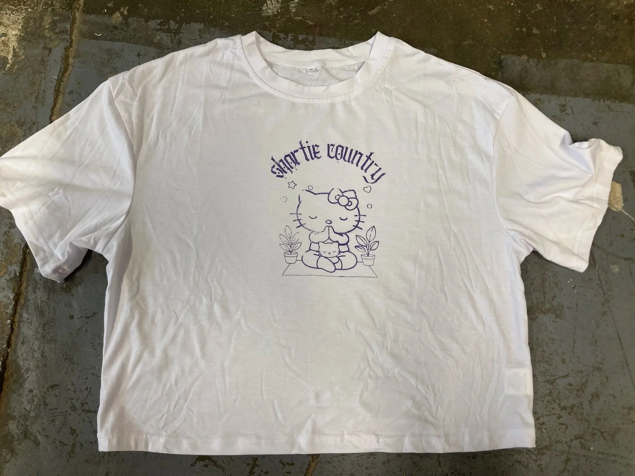 Shortie Country x Hello Kitty WHITE