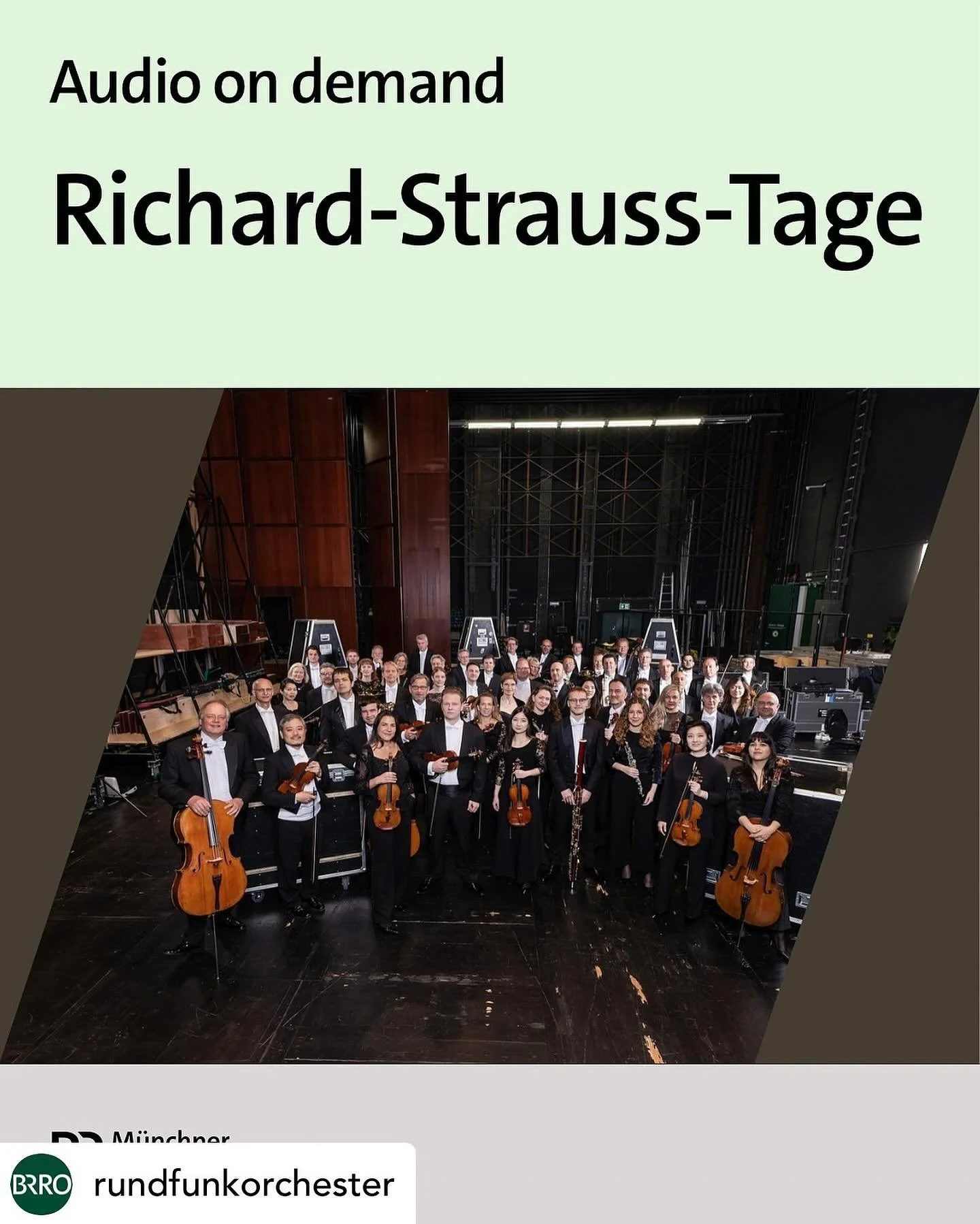 Posted @withregram • @rundfunkorchester 🎧 Audio on demand: Mitschnitt des Gastkonzerts mit @remyballot und @jooannebitter im Juni bei den @richardstrausstage in Garmisch-Partenkirchen. 🏔️ Auf dem Programm standen Werke von Strauss und Mendelss
