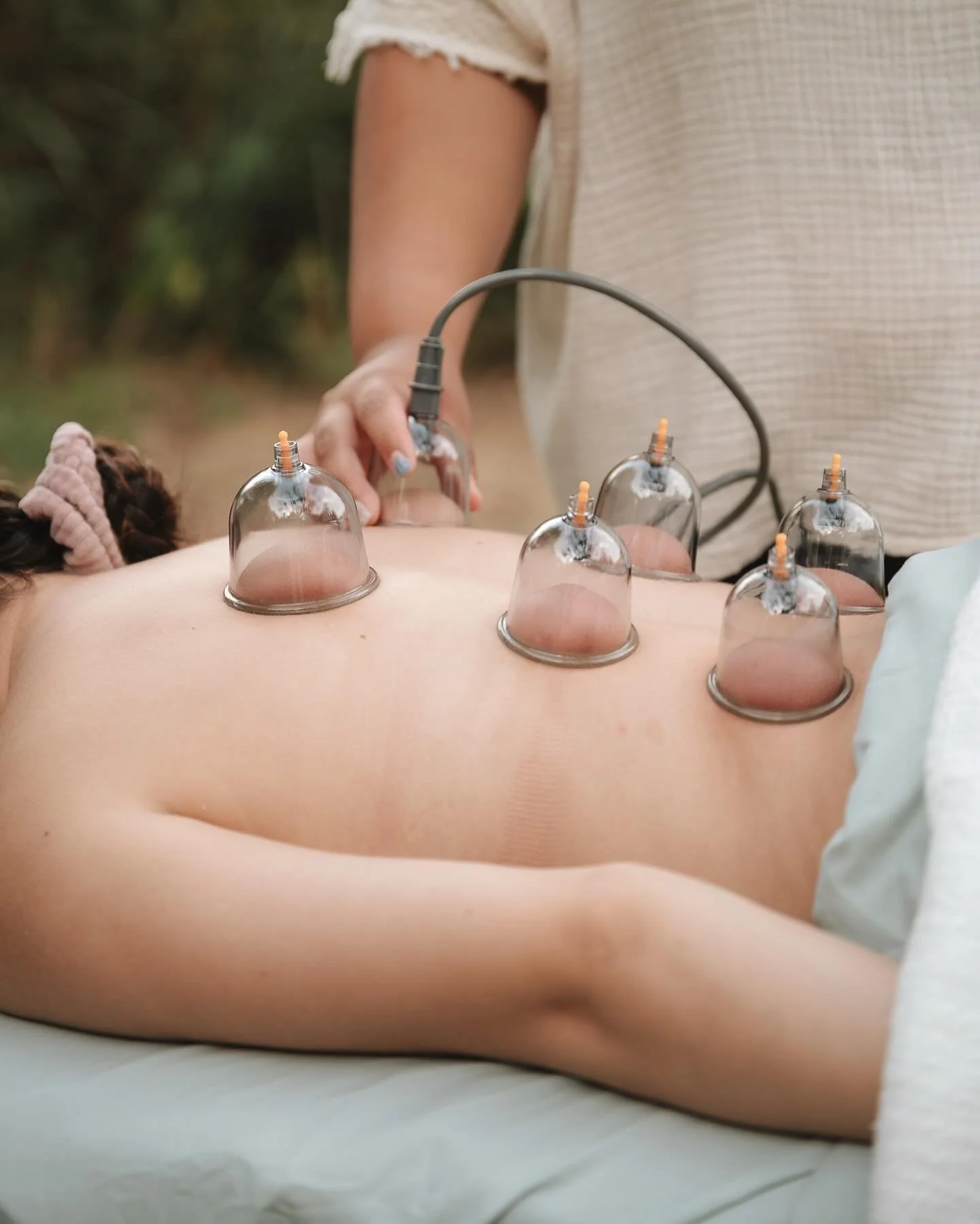 Orthopedic cupping helps to release adhesions/tightness to restore range of motion and decrease pain. 

Cupping is myofascial/soft tissue decompression. It lifts, stretches and spreads tissue, creating space and removing adhesions. Cupping will resto