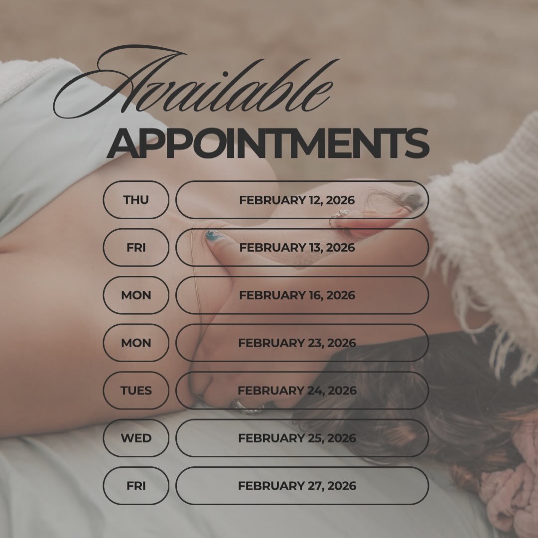 My availability for the rest of February. Contact: (443) 333-8972 ✨💆🏼&zwj;♀️